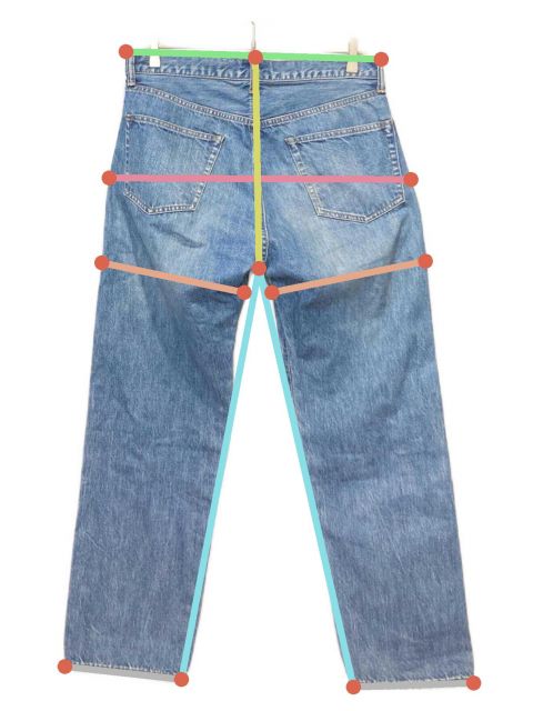 タグ付】アプレッセ Washed DenimPants 32/27 S2860