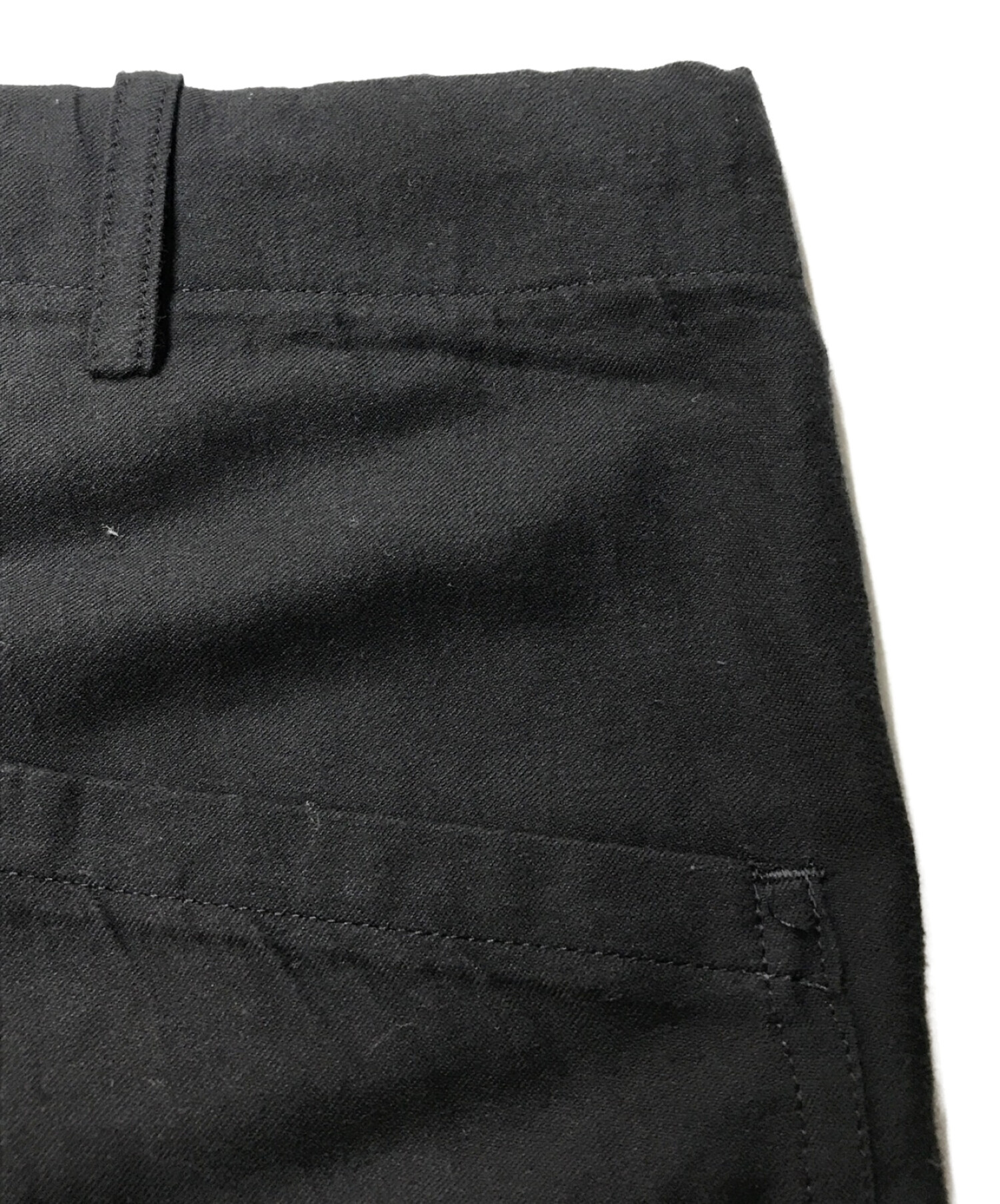 Yohji Yamamoto pour homme (ヨウジヤマモトプールオム) フロントポケットパンツ ブラック サイズ:3