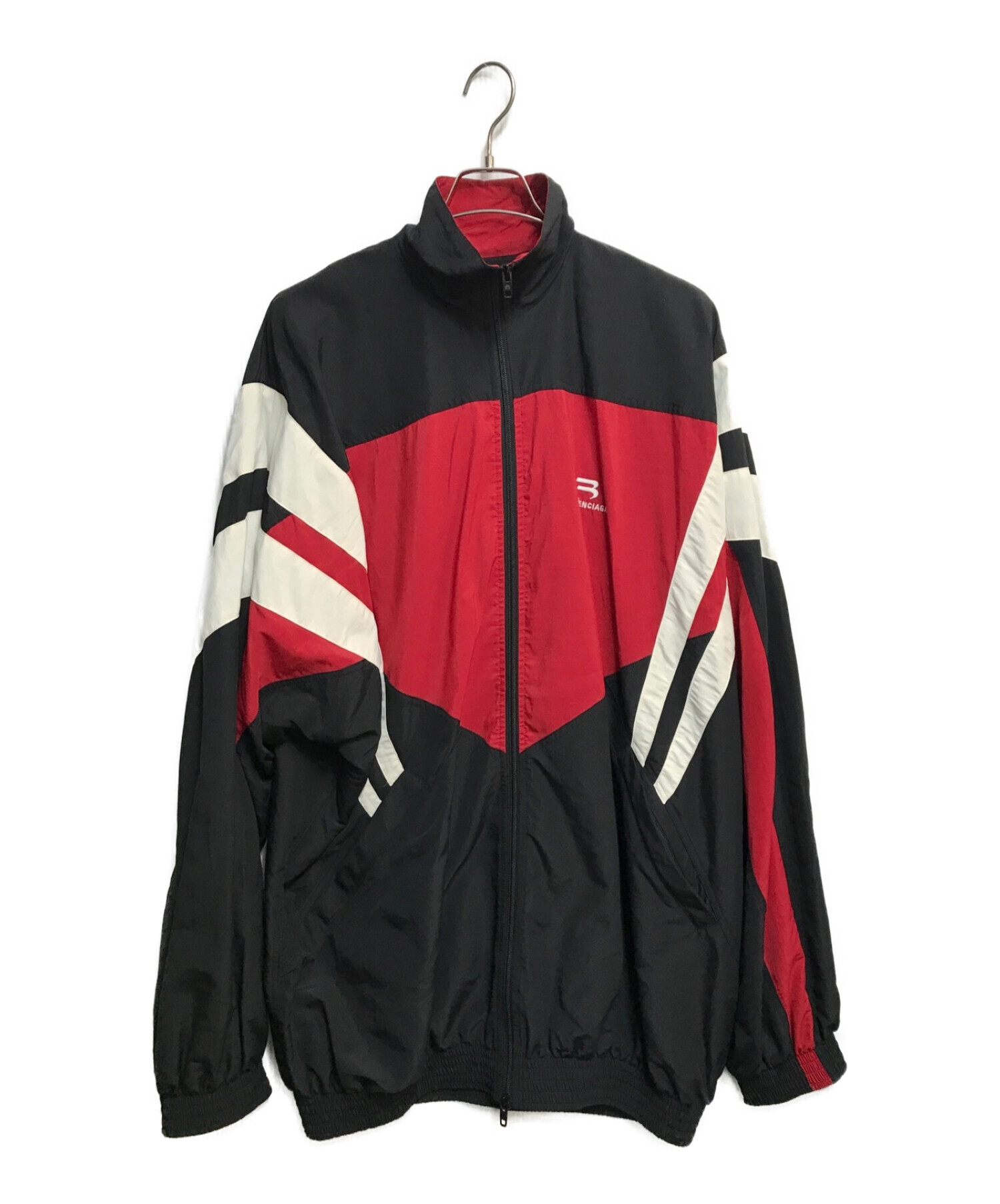 BALENCIAGA (バレンシアガ) Sporty B Tracksuit Jacket レッド×ブラック サイズ:ONE SIZE FITS ALL
