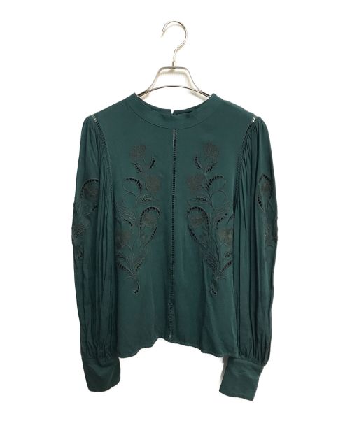 Amerivintage LADY EMBROIDERY PUFF BLOUSE