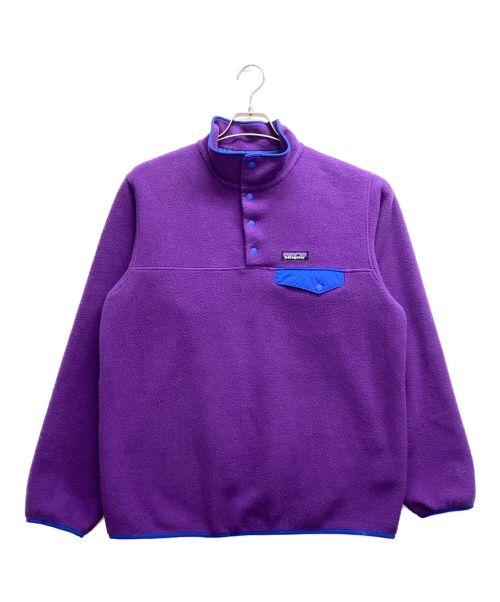 美USED 90s パタゴニア シンチラスナップT チャコール×パープル 