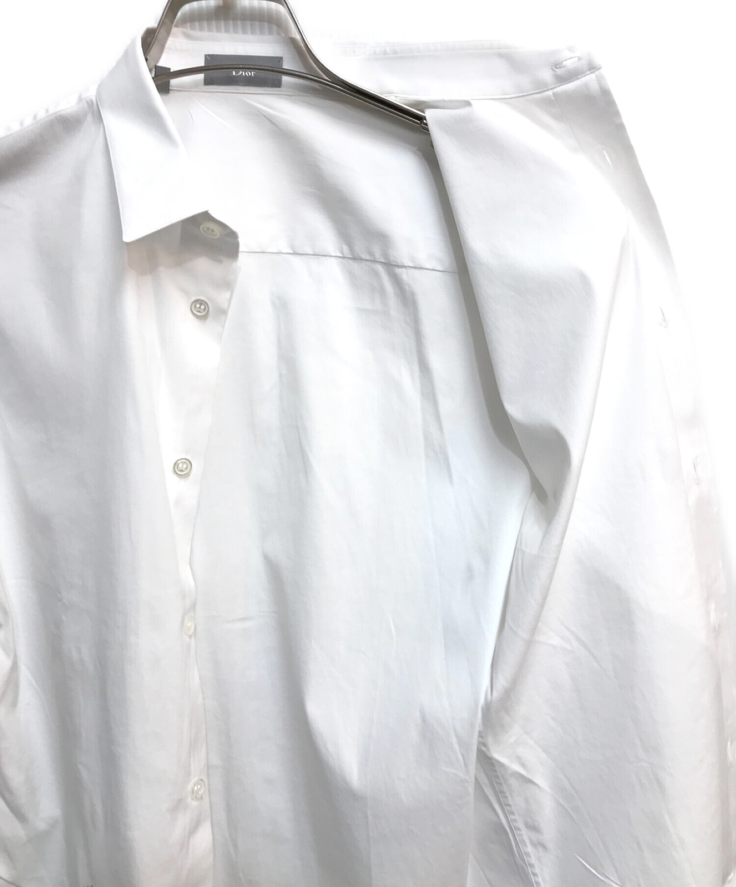 Christian Dior (クリスチャン ディオール) bee刺繍ドレスシャツ ホワイト サイズ:37