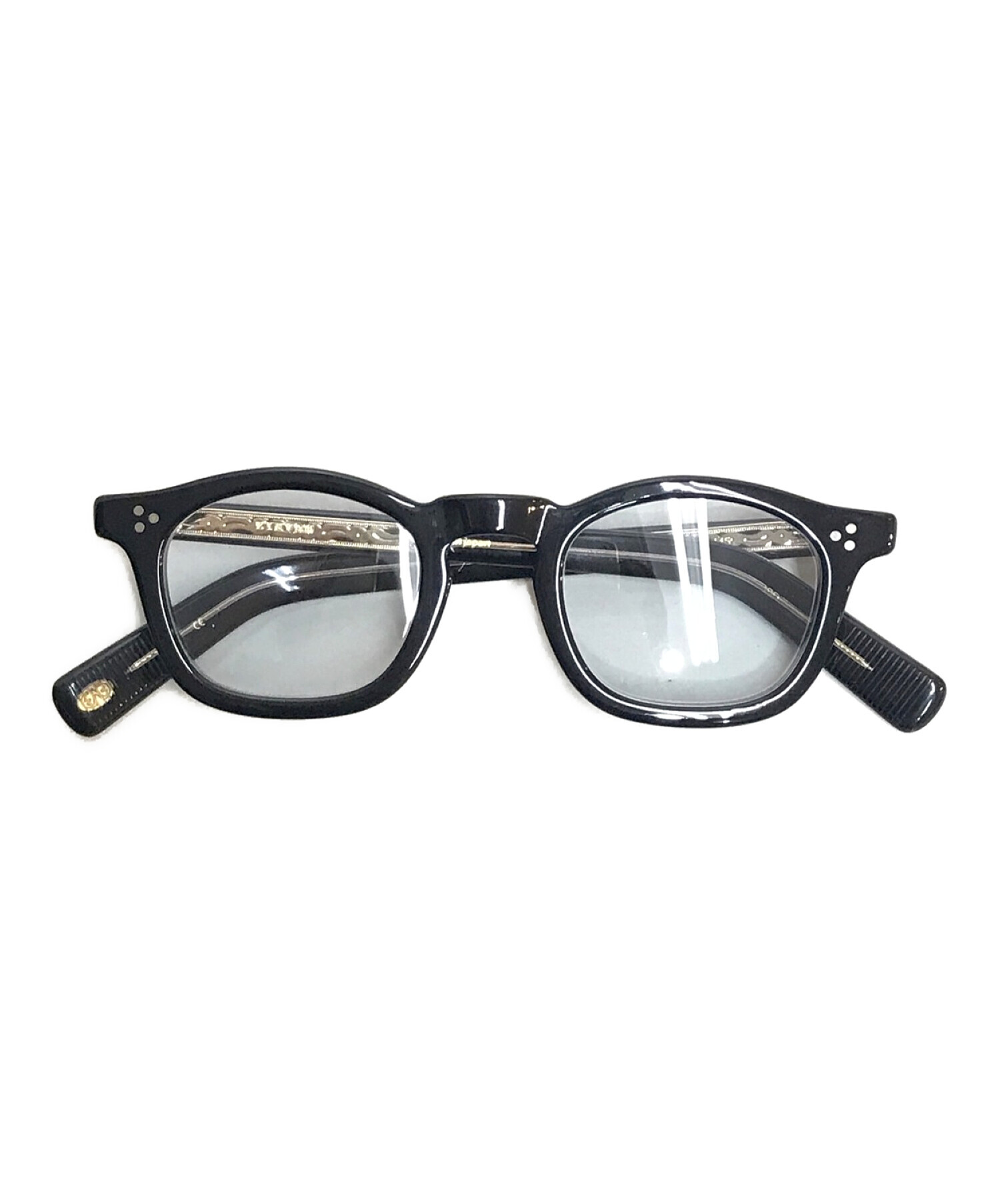 中古・古着通販】EYEVAN (アイヴァン) 伊達眼鏡 ブラック サイズ:45  