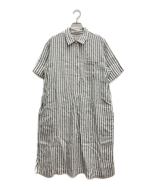 レア美品】マーガレットハウエルシルクマルチストライプワンピ 相互 