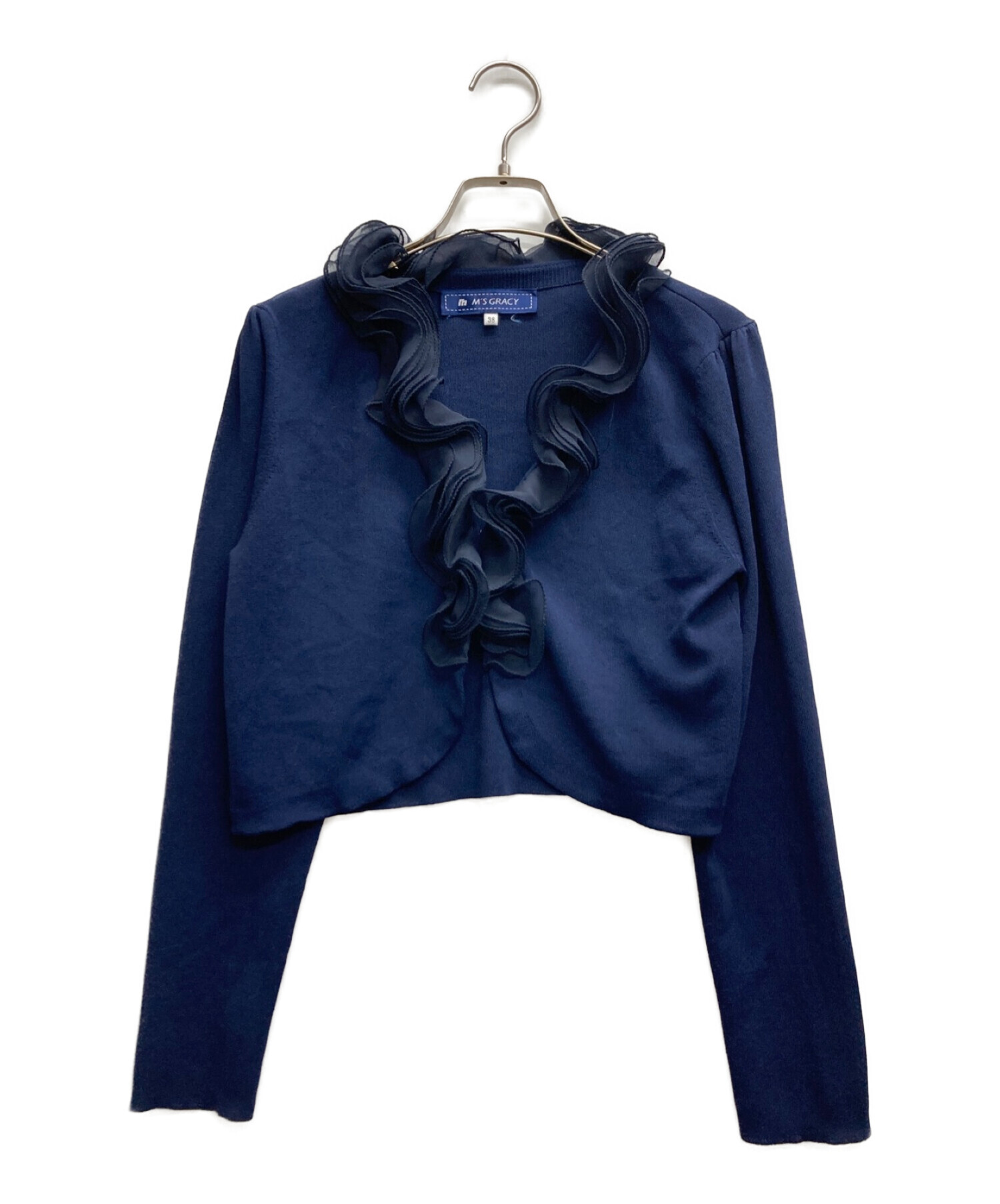 未使用　M’s GRACY 日本製　ボレロ　カーディガン　エムズグレーシー M'S GRACY(エムズグレイシー) / ボレロ/カーディガン(薄手)/38
