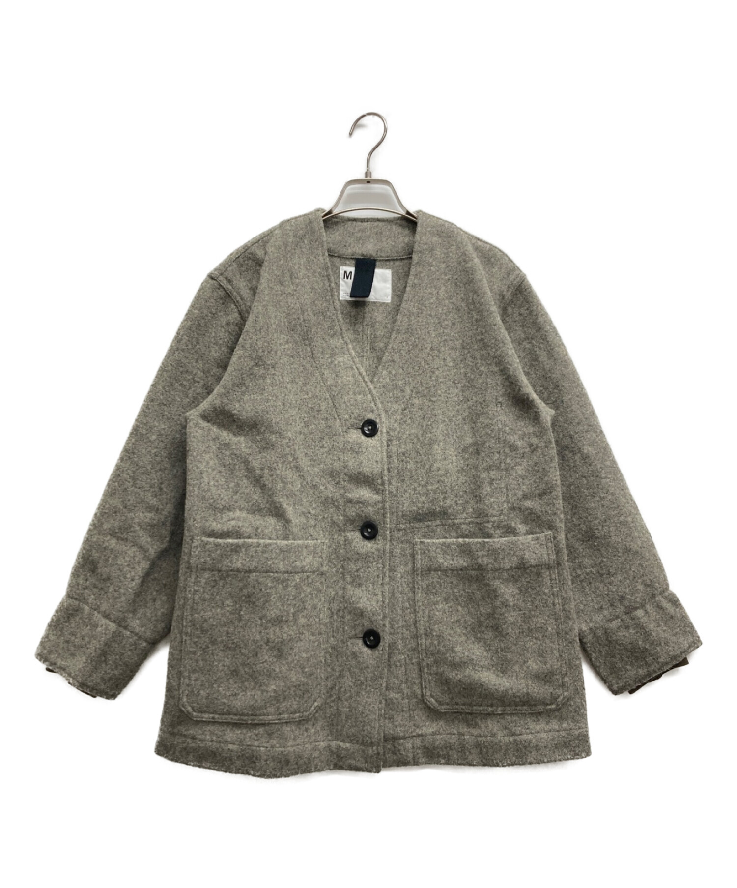 新品 MHL. FELTED WOOL TWILL ジャケット グレー Margaret