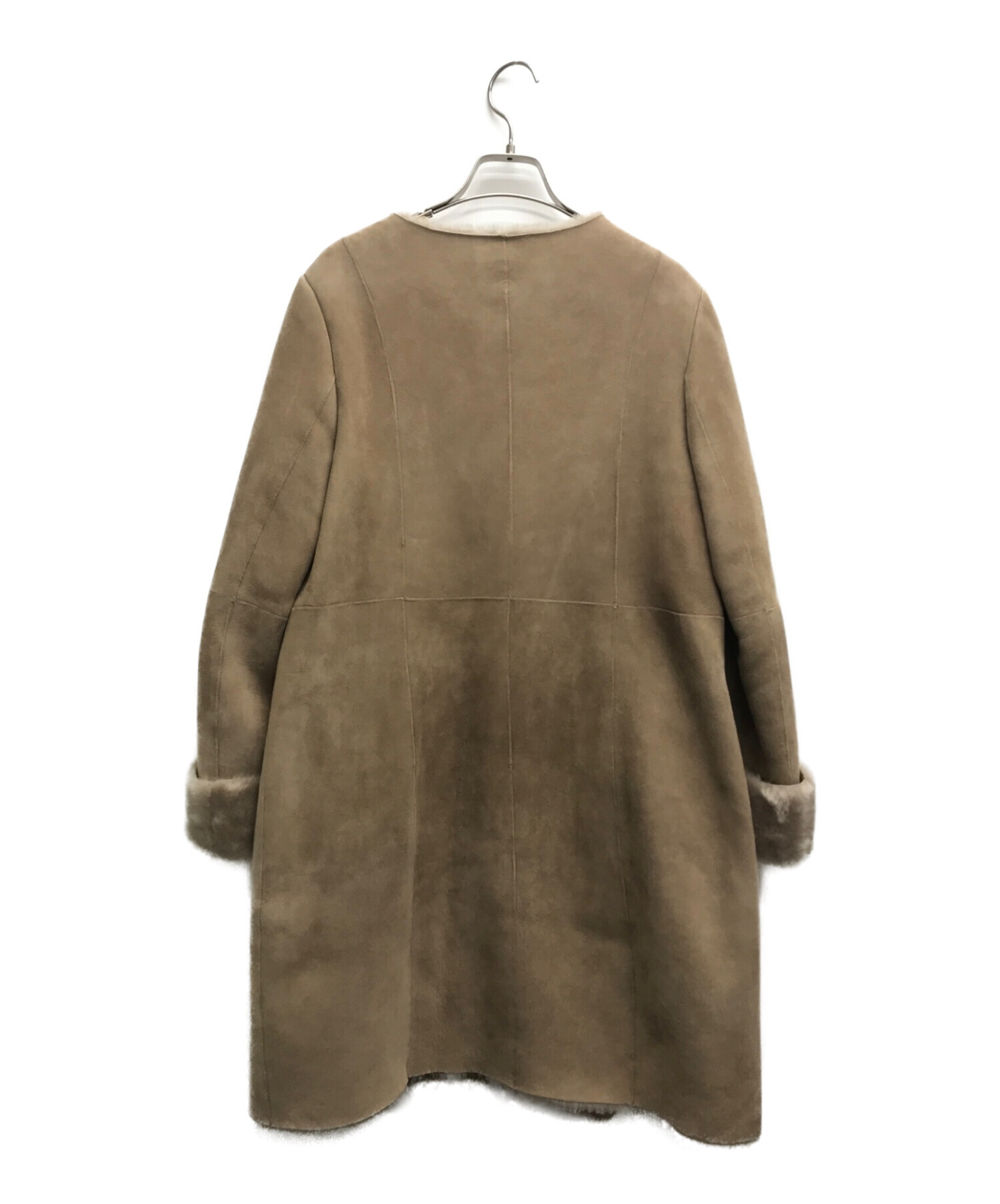 中古・古着通販】MERION (メリオン) ムートンコート ベージュ サイズ 