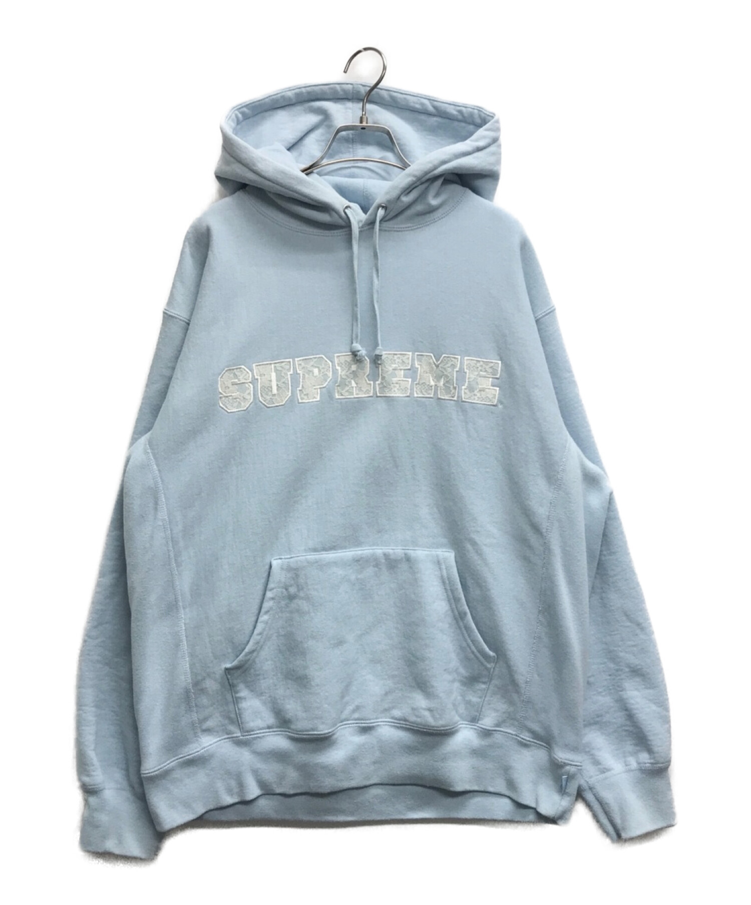 SUPREME (シュプリーム) Lace Hooded Sweatshirt ブルー サイズ:M