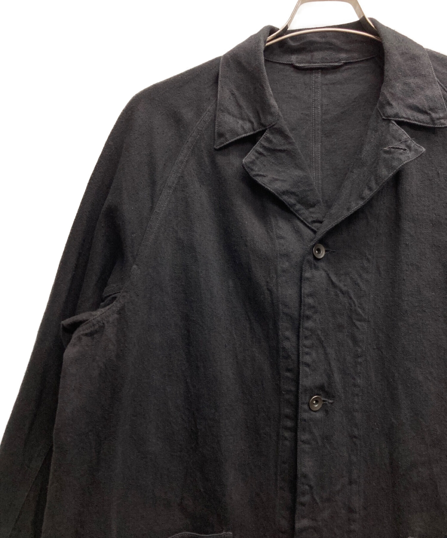 【22AW】COMOLI Denim Jacket BLACK 2コットン100%