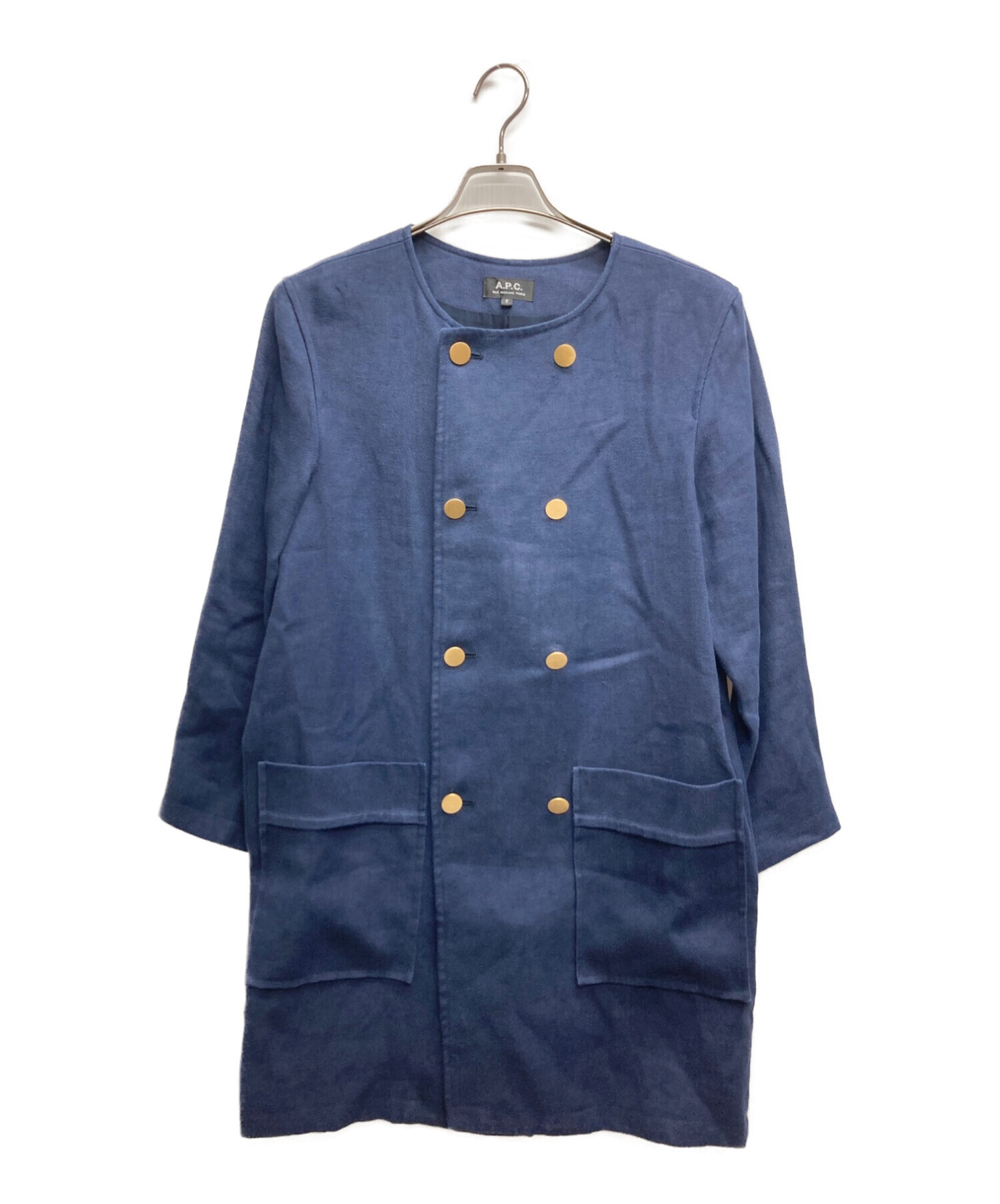 中古・古着通販】A.P.C. (アー・ペー・セー) リネンダブルブレスト 