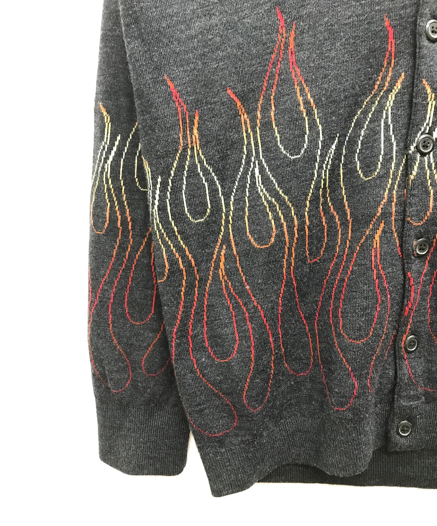 LAD MUSICANファイヤーパターンカーディガン