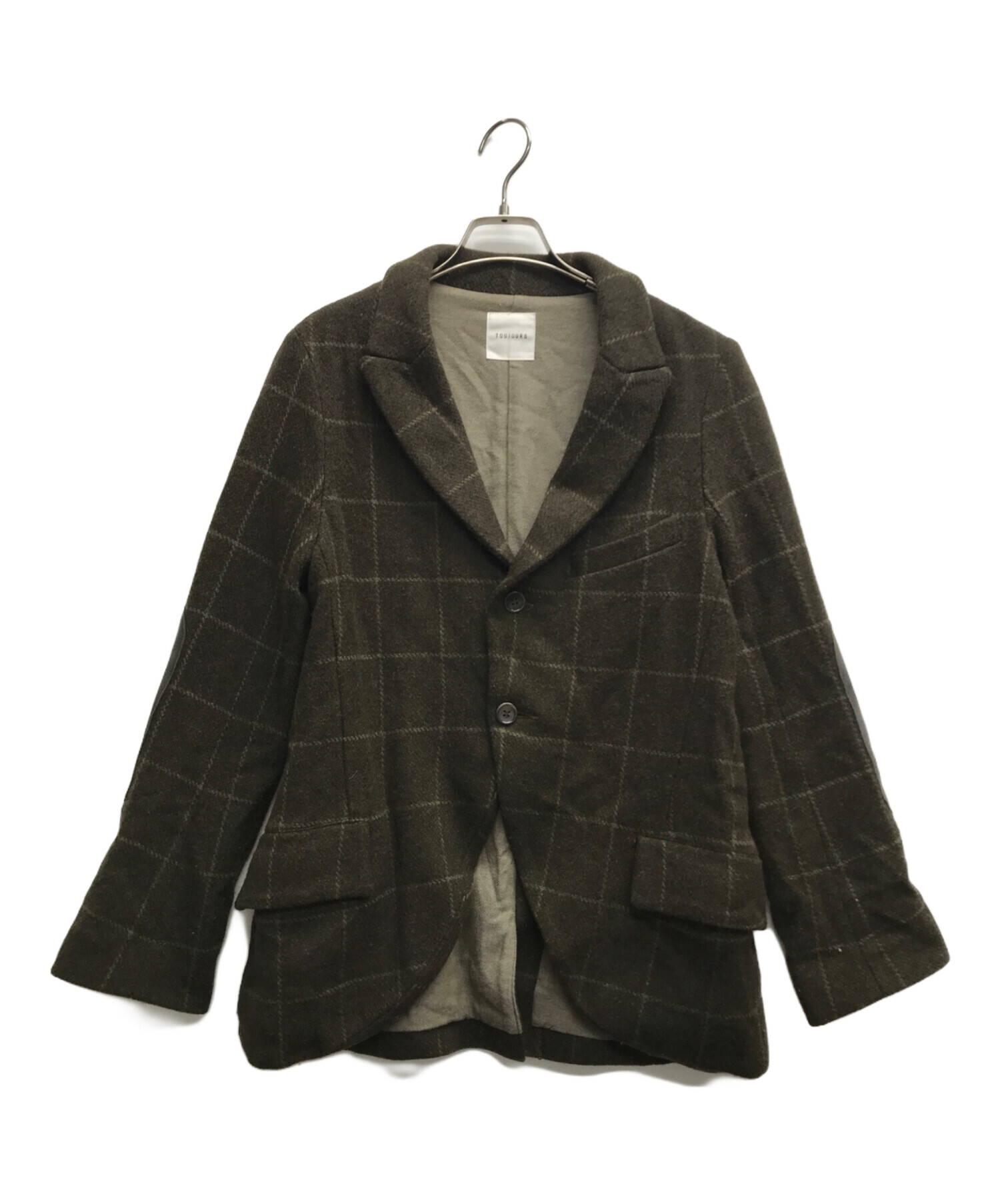 中古・古着通販】Toujours (トゥジュー) エルボーパッチウール 