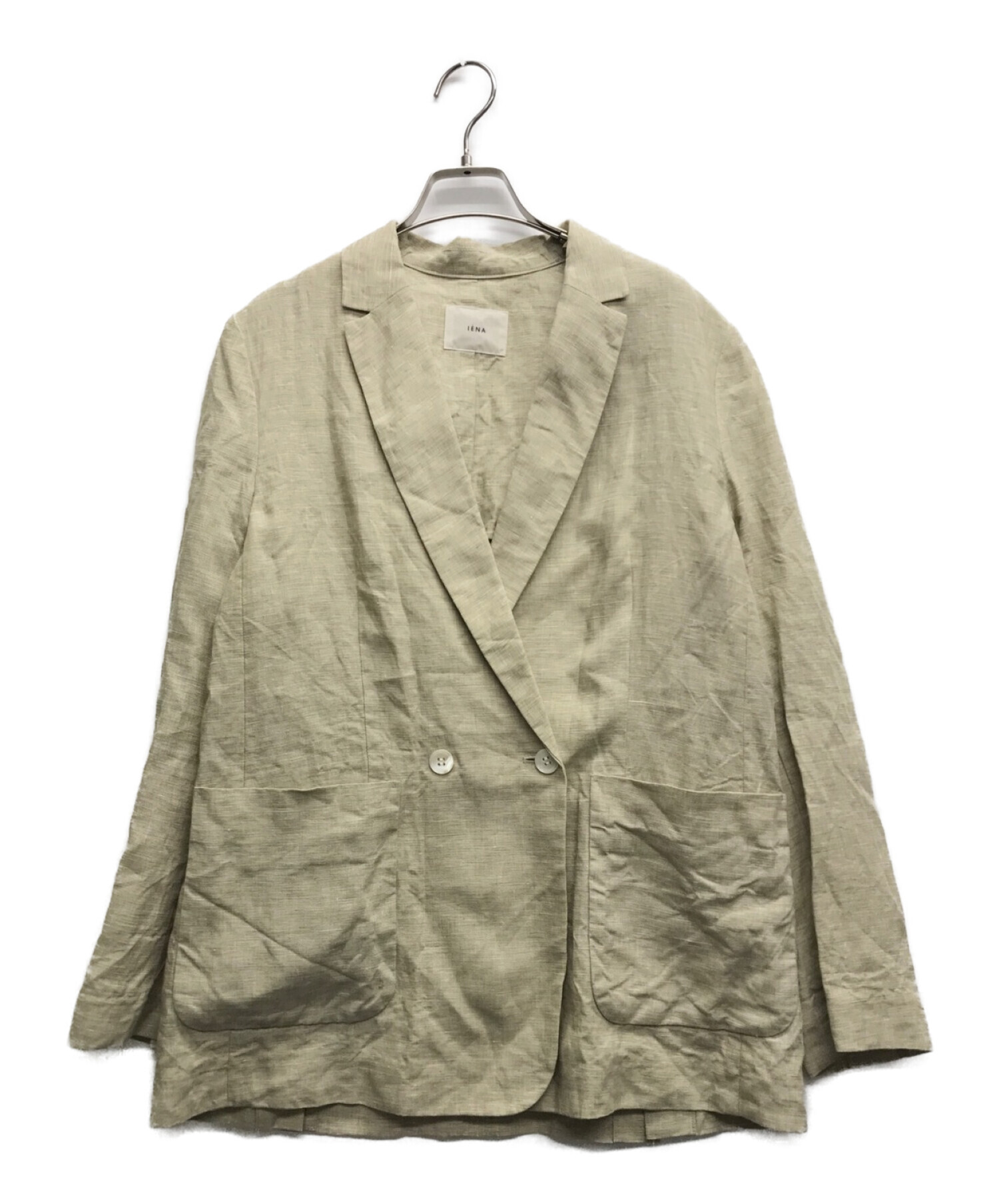 中古・古着通販】IENA (イエナ) フレンチリネンジャケット ベージュ 