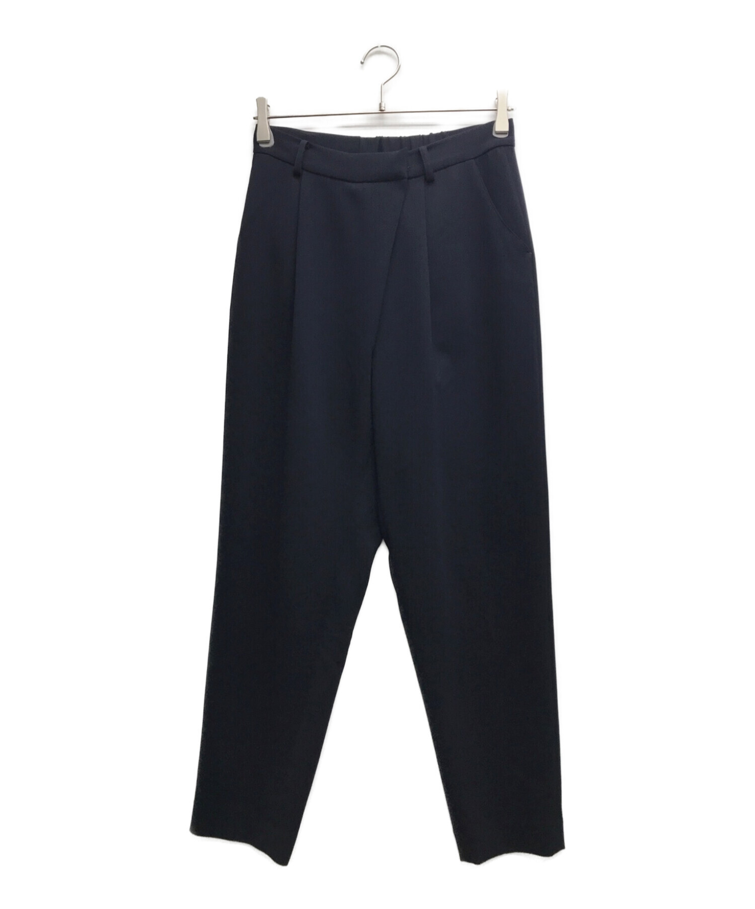 中古・古着通販】SOEJU (ソージュ) タックパンツ ネイビー サイズ:M 