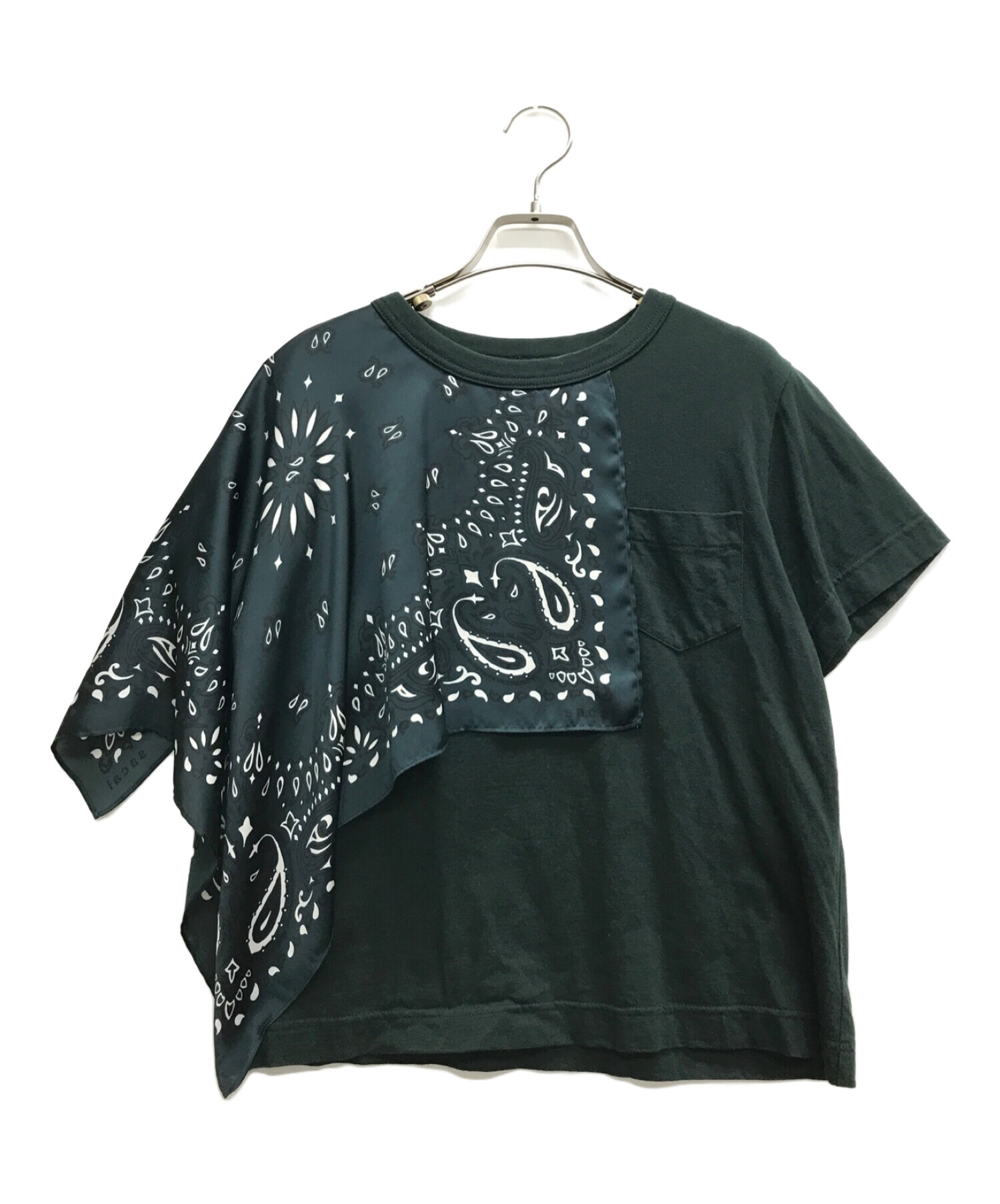 中古・古着通販】sacai (サカイ) Bandana print T-shirt グリーン  