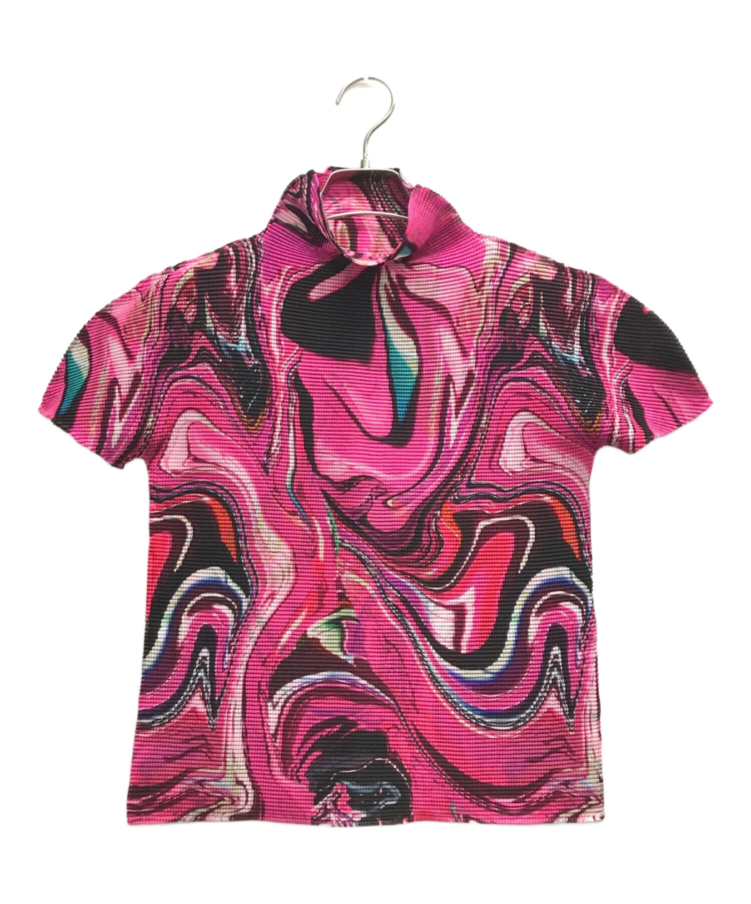 me issey miyake プリーツ シャツ 半袖ポロシャツ me イッセイミヤケ