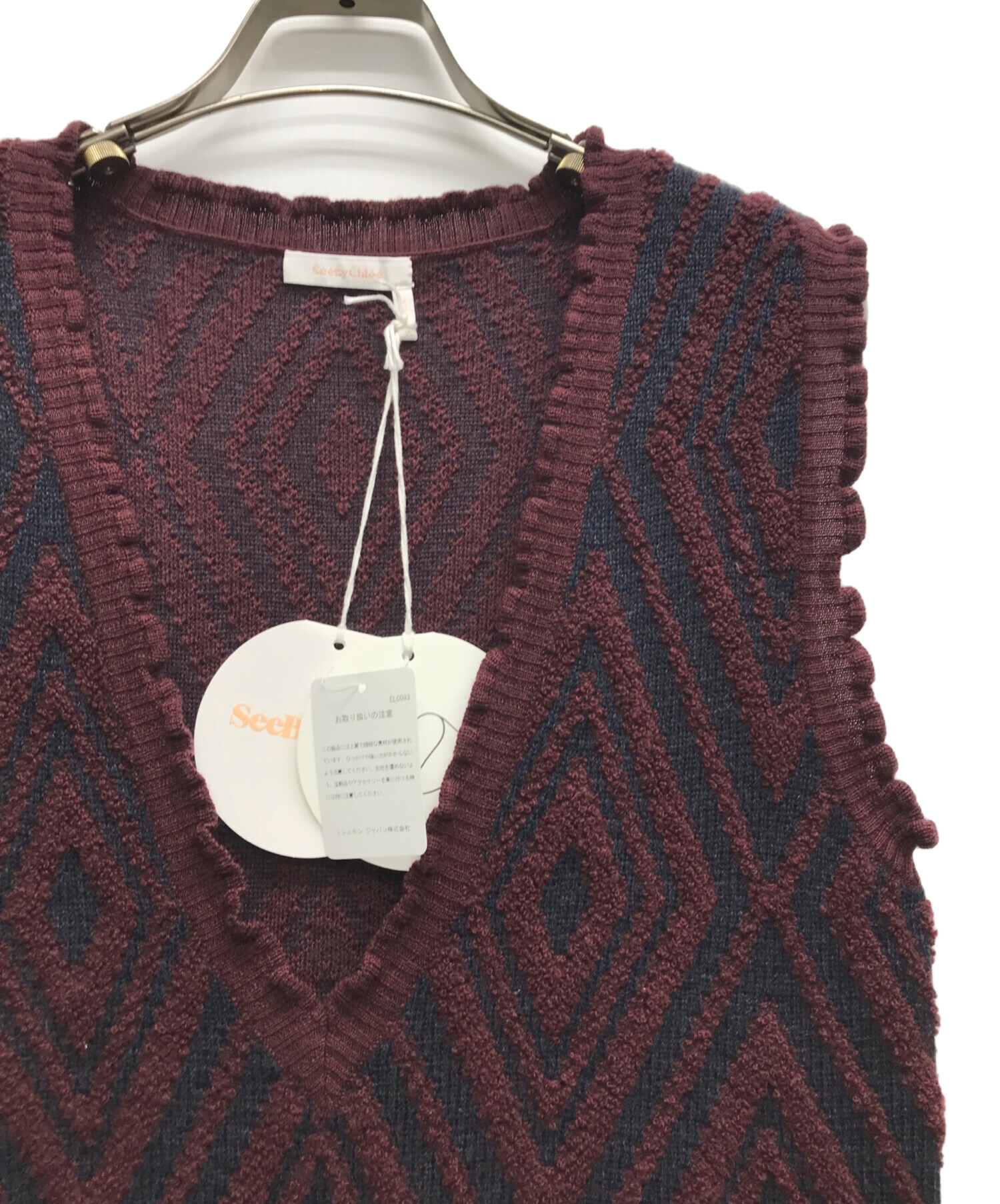 中古・古着通販】SEE BY CHLOE (シーバイクロエ) ニットベスト 
