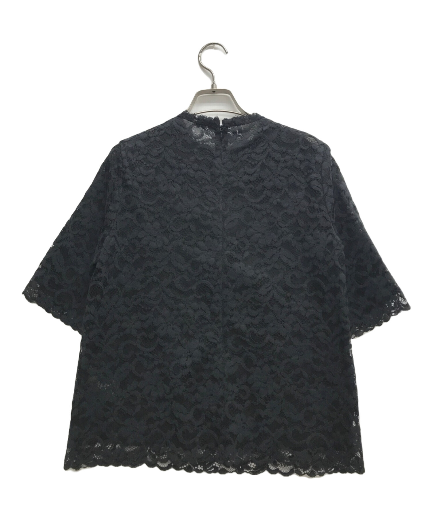 中古・古着通販】DRESSTERIOR (ドレステリア) レースブラウス ネイビー 