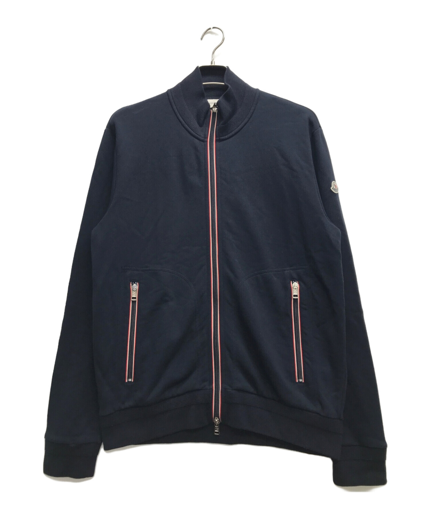 中古・古着通販】MONCLER (モンクレール) スウェットブルゾン ネイビー  