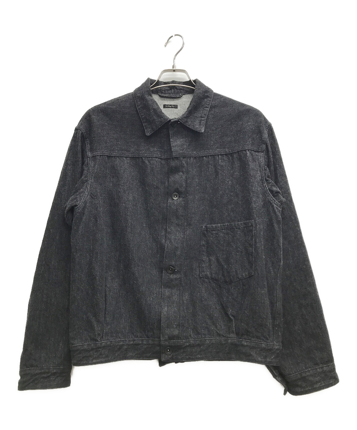 中古・古着通販】COMOLI (コモリ) デニムジャケット ブラック サイズ:2 
