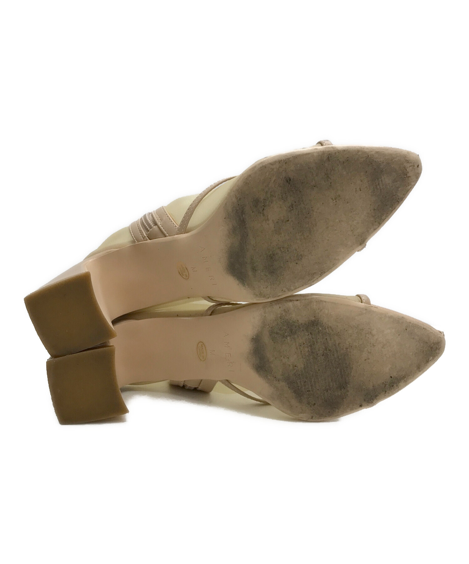 Ameri /SANDAL LIKE BOOTS ベージュ｜レディース