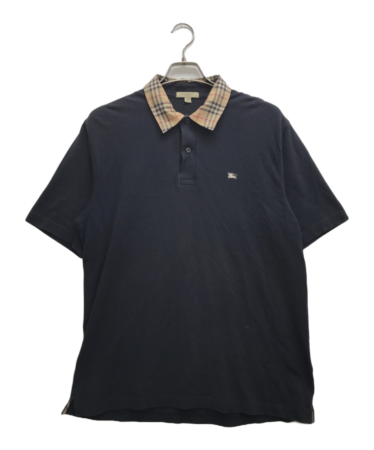 Burberry ネイビー ポロシャツ Mサイズ 新品(USサイズ) BURBERRY ネイビー ポロシャツ M バーバリー BURBERRY ポロシャツ M