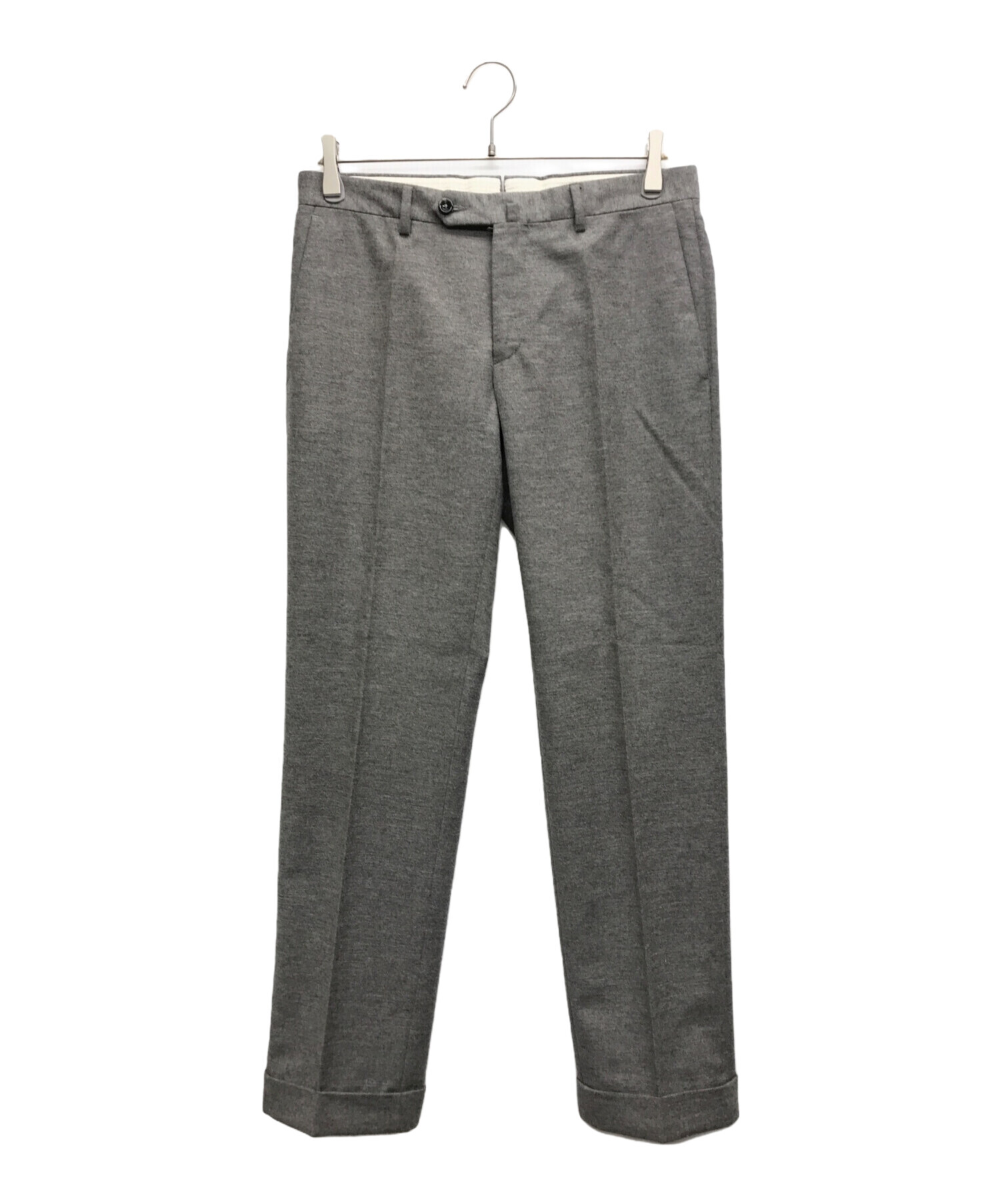 incotex スラックスグレーウールインコテックス