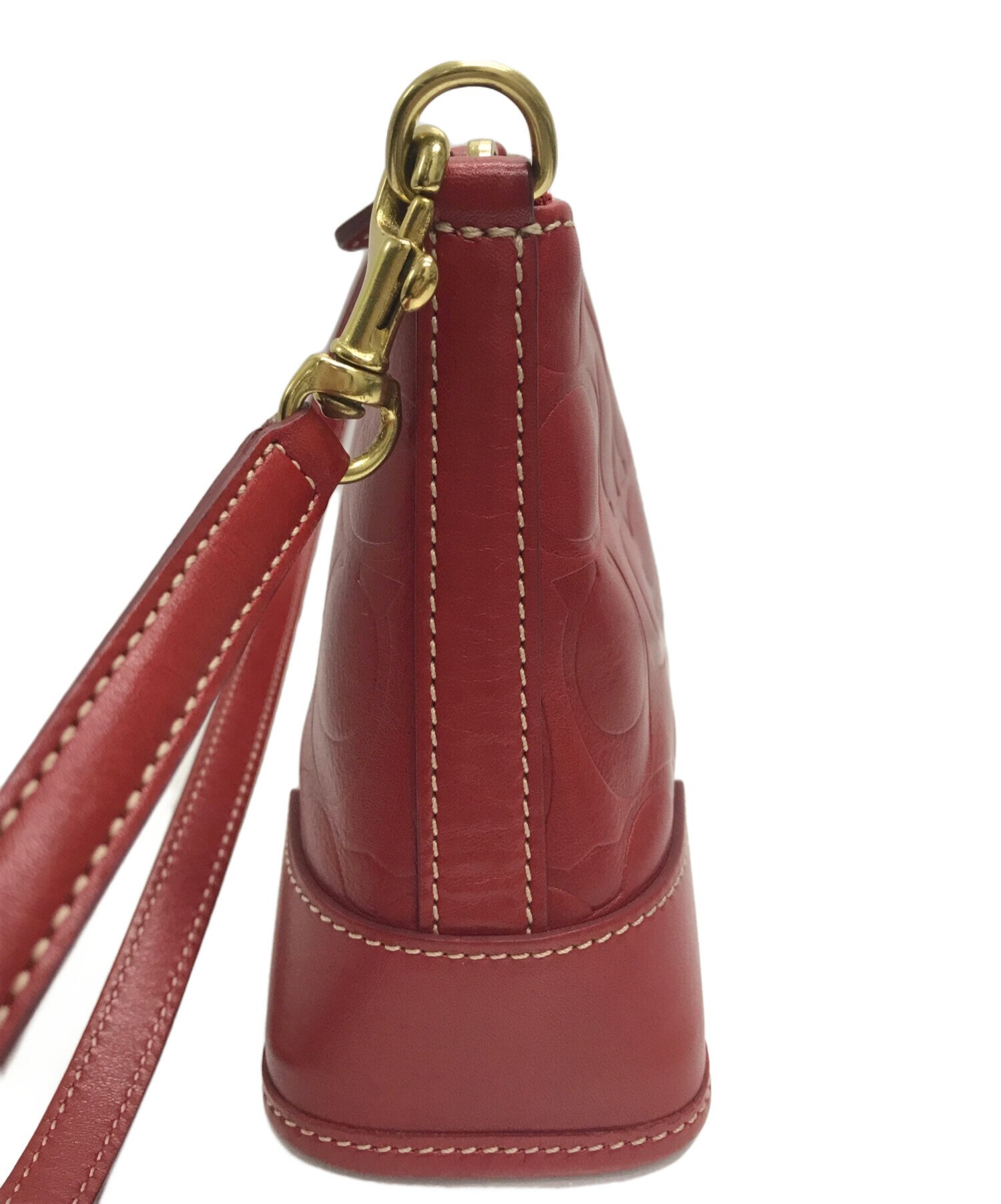 COACH コーチ シグネチャー アクセサリーポーチ ハンドバッグ 