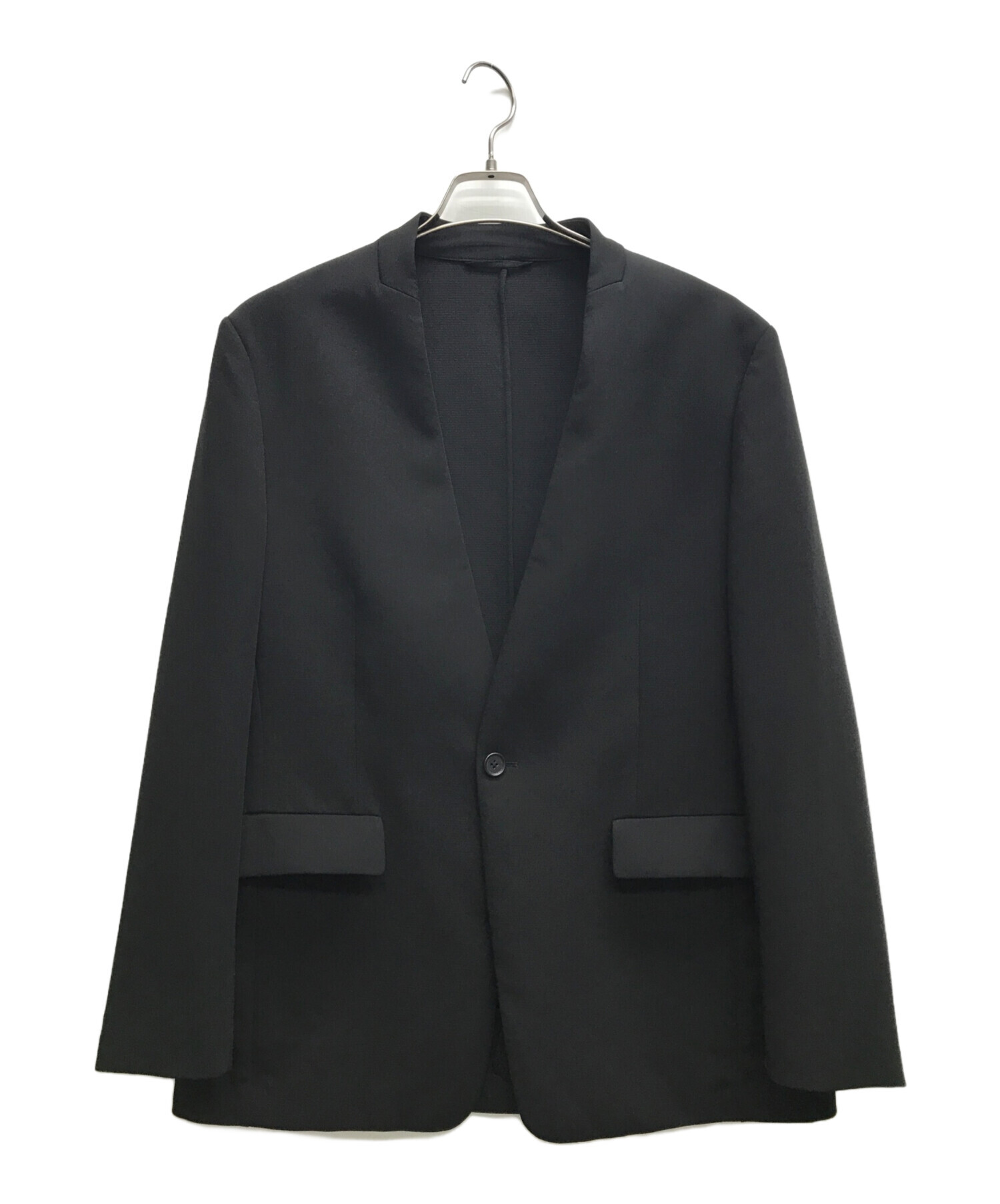 中古・古着通販】PLST (プラステ) ノーカラージャケット ブラック 