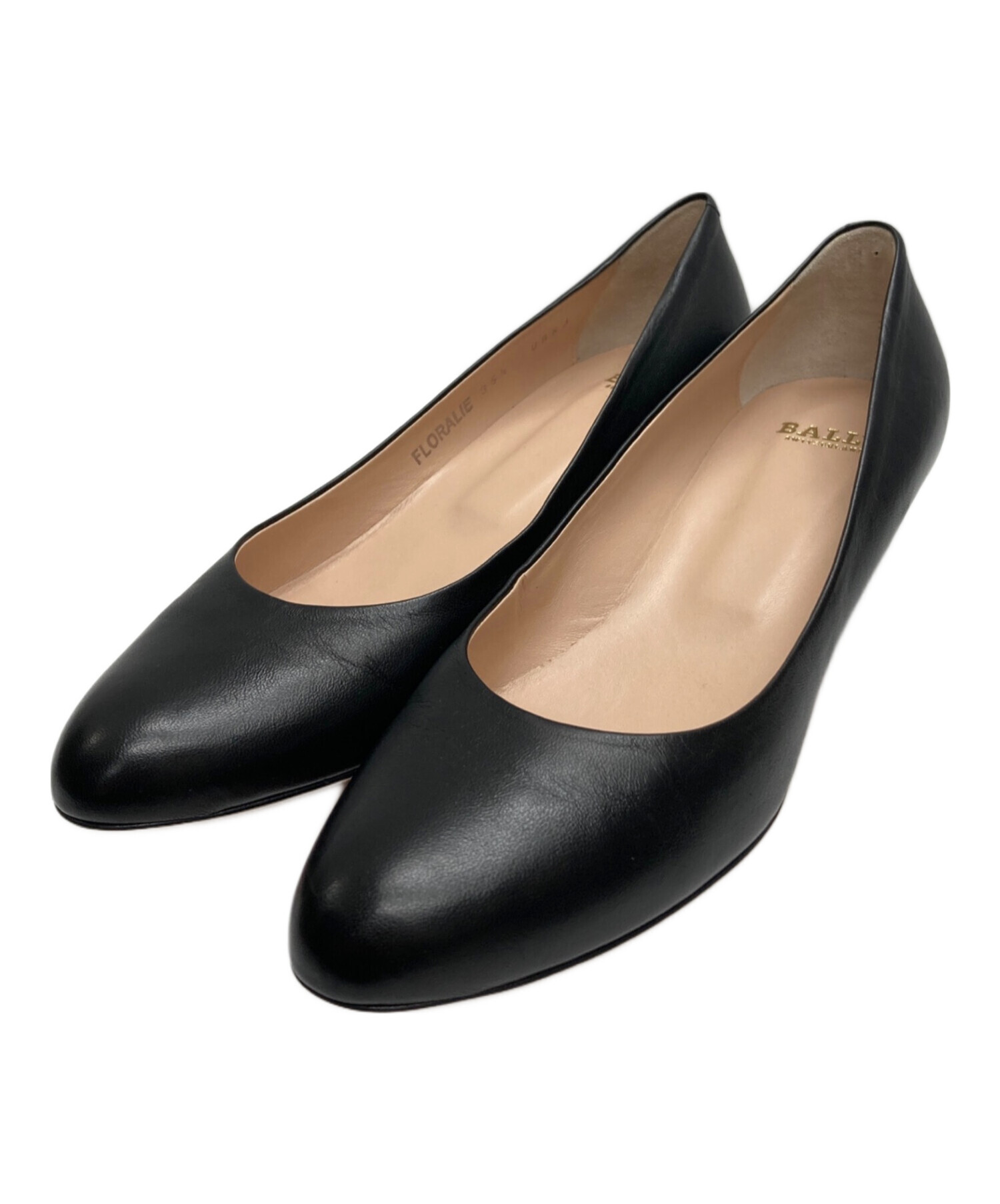 中古・古着通販】BALLY (バリー) レザーパンプス ブラック 