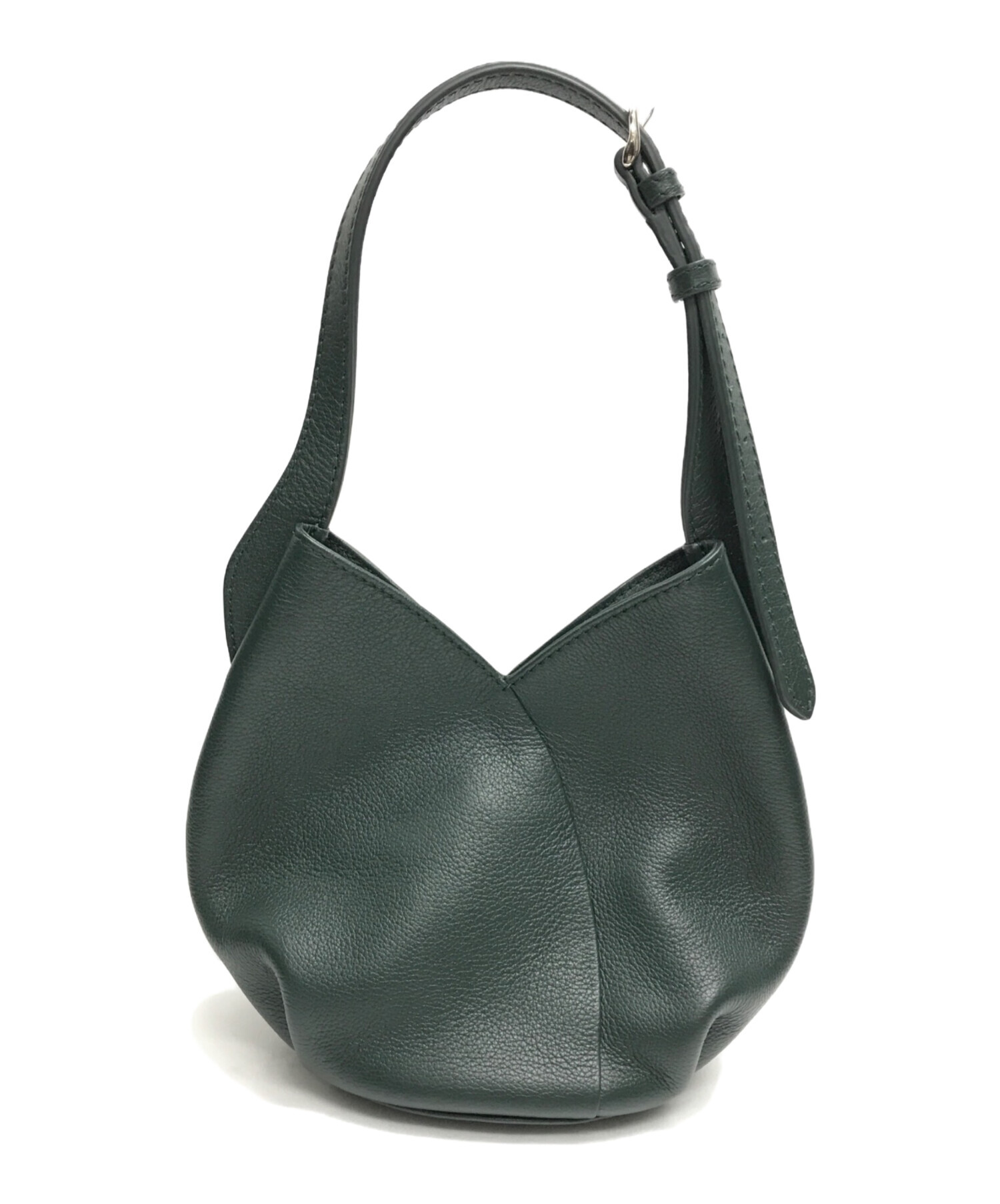 MOTHERHOUSE ダークグリーン ビジネスバッグ MOTHERHOUSE ダークグリーン レザービジネスバッグ