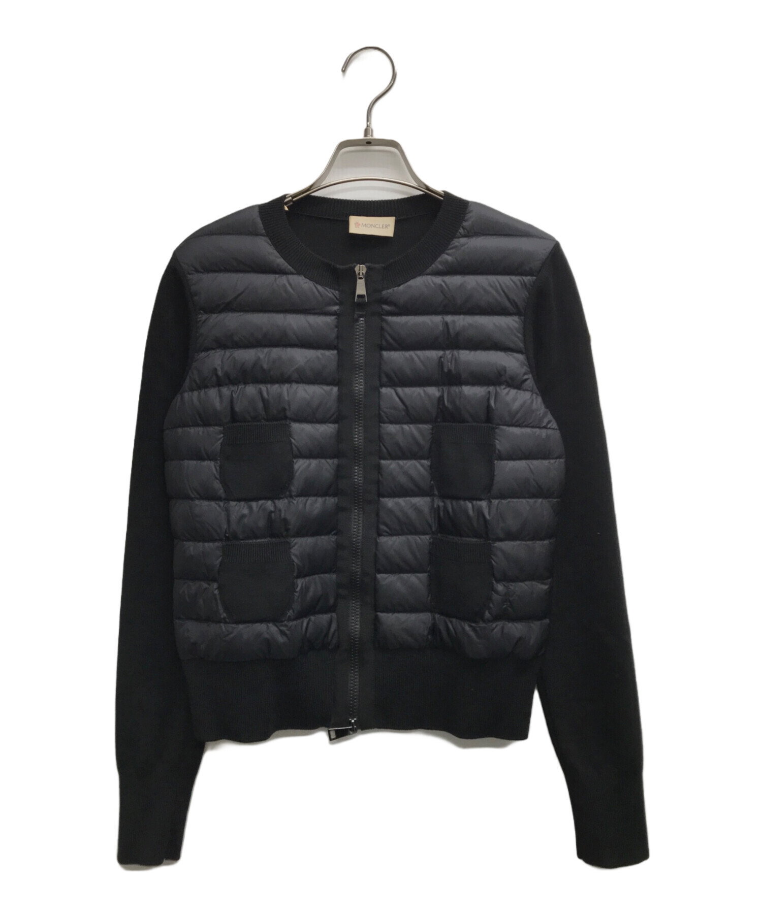 中古・古着通販】MONCLER (モンクレール) CARDIGAN TRICOT ブラック 