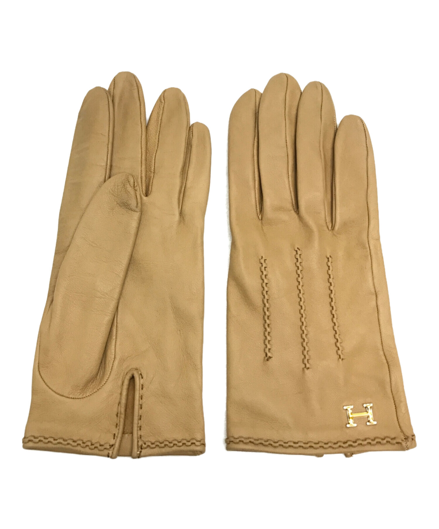 中古・古着通販】HERMES (エルメス) レザーグローブ｜ブランド 
