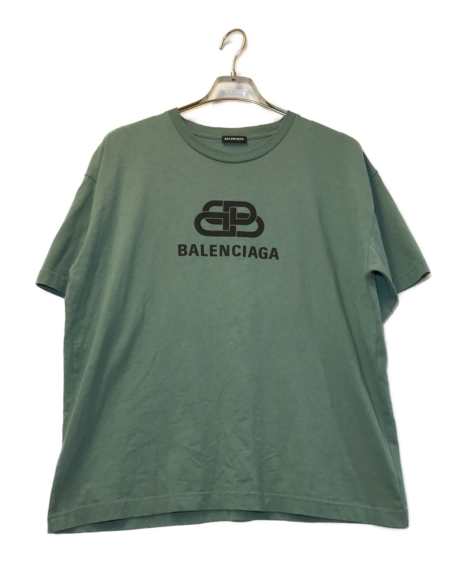 BALENCIAGA (バレンシアガ) BBロゴTシャツ グレー サイズ:M