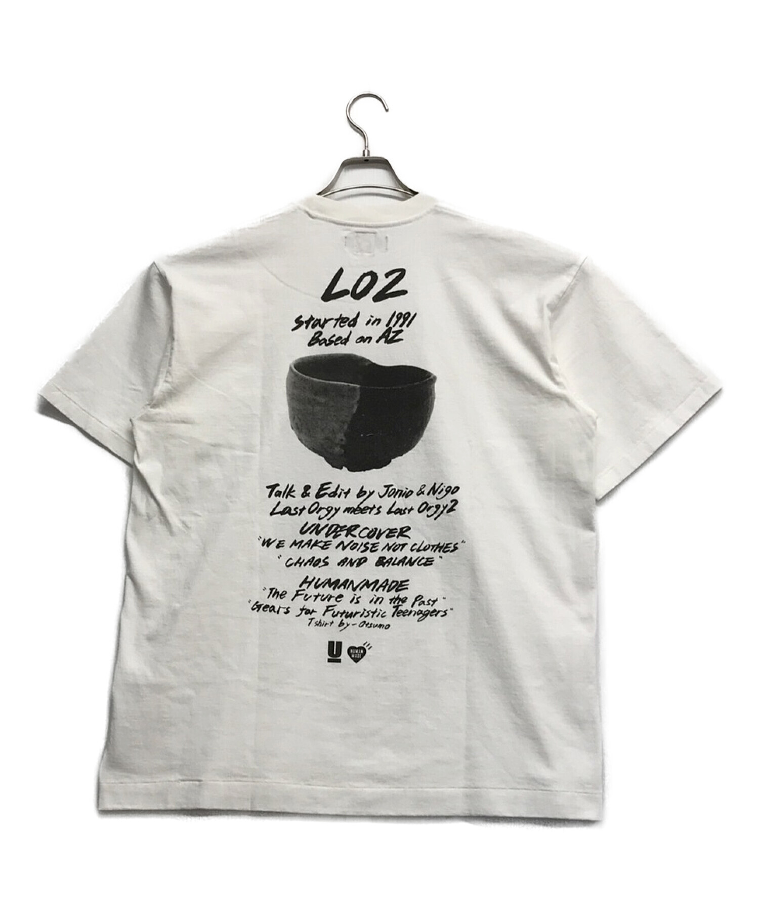 アンダーカバー×ヒューマンメード Tシャツ ロゴ 両面プリント XL サイズ