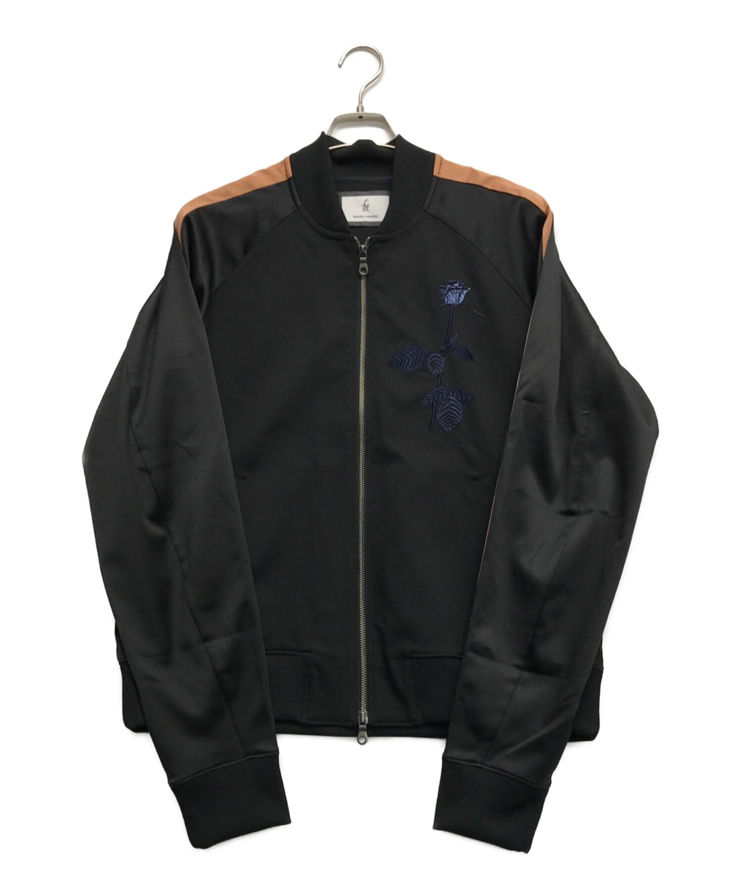 FIT MIHARA YASUHIRO (フィット ミハラヤスヒロ) 刺繍トラックジャケット ブラック サイズ:48