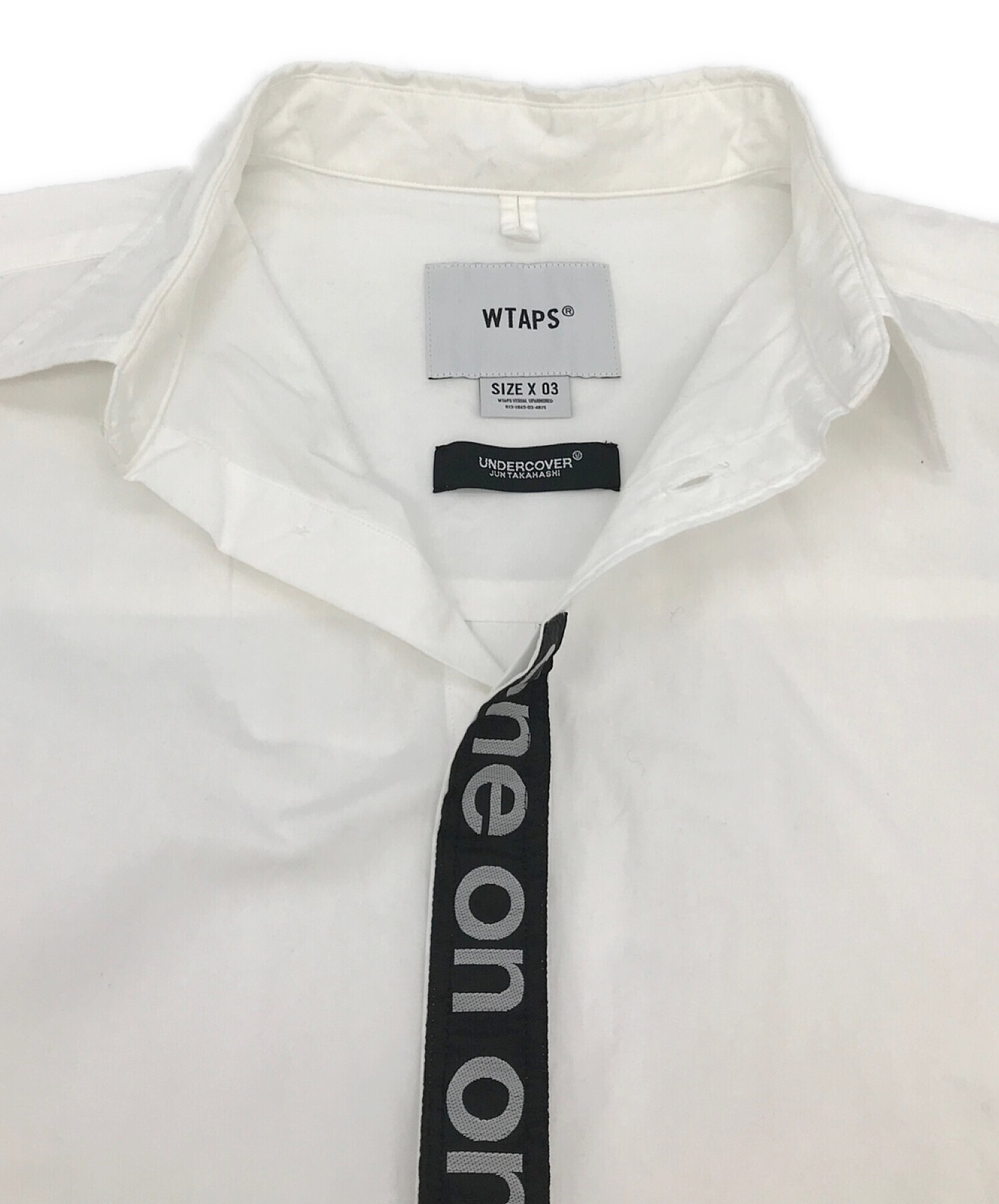 WTAPS×UNDERCOVER (ダブルタップス×アンダーカバー) コラボone on oneシャツ ホワイト サイズ:X 03