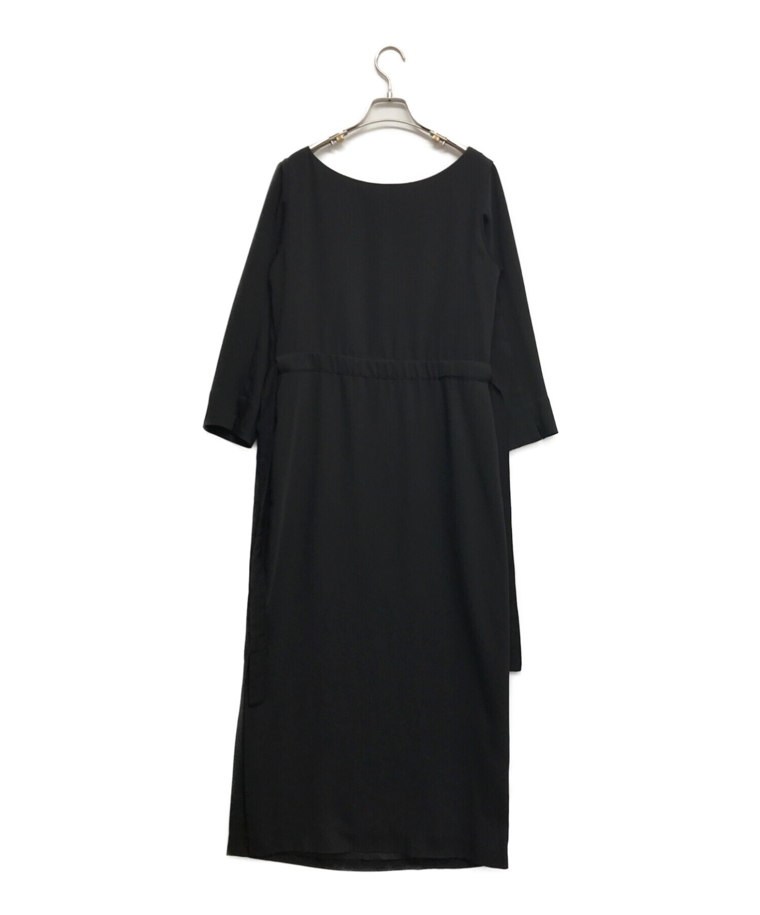 中古・古着通販】agnes b (アニエスベー) ブラウスワンピース ブラック  