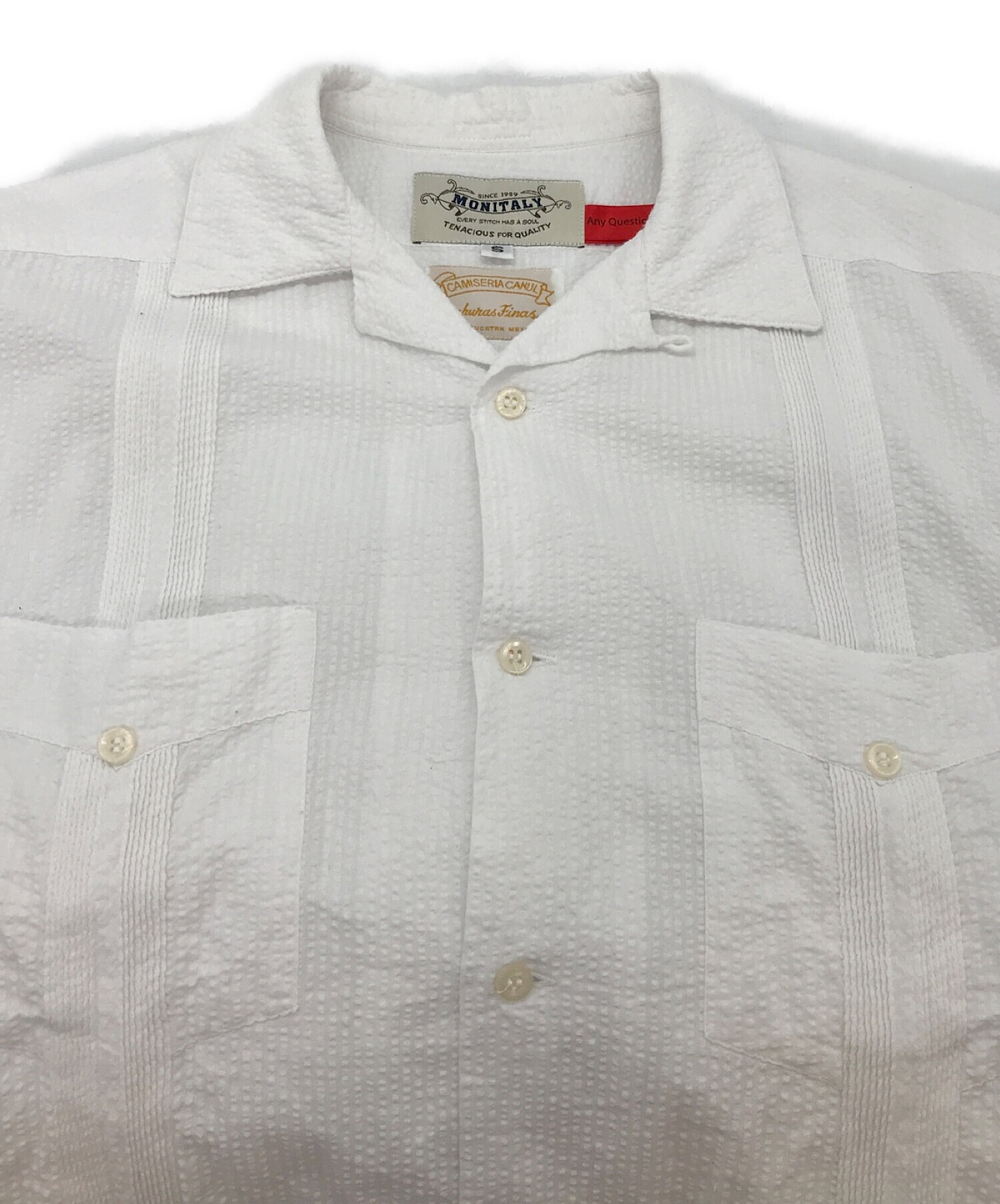 MONITALY (モニタリー) キューバシャツ ホワイト サイズ:S