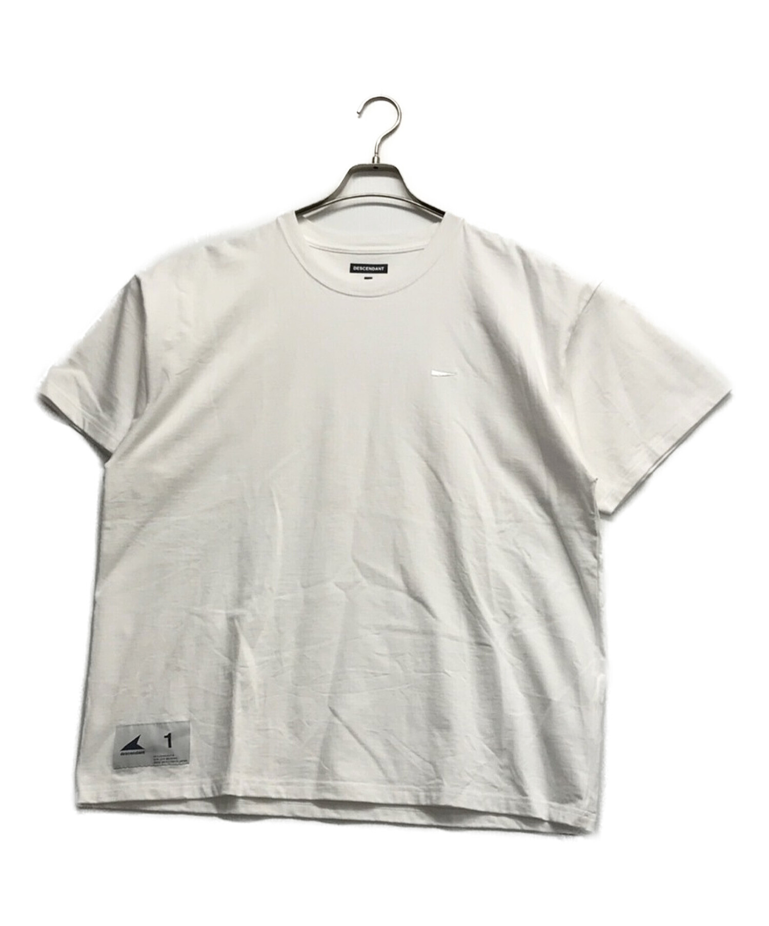 DESCENDANT (ディセンダント) ストリップクルーネックショートスリーブTシャツ ホワイト サイズ:1