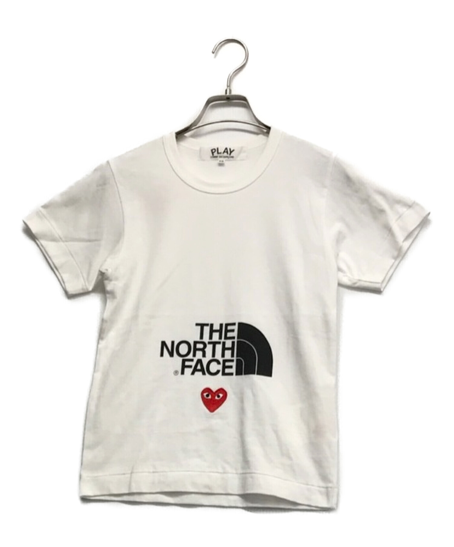 PLAY COMME des GARCONS (プレイ コムデギャルソン) THE NORTH FACE (ザ ノース フェイス) Play  together TEE ホワイト サイズ:XS