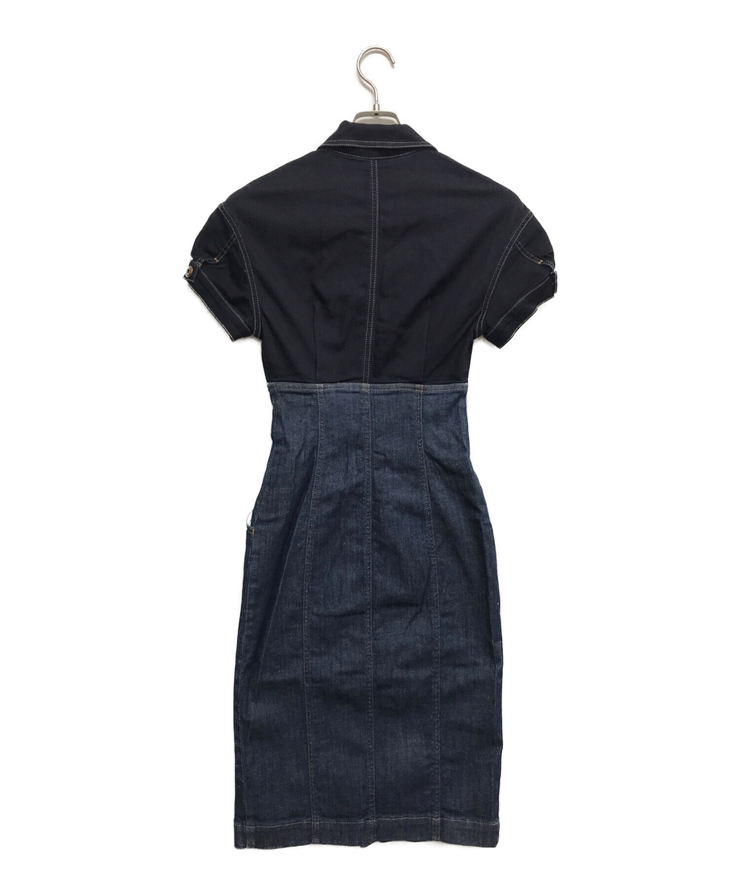 中古・古着通販】DIESEL (ディーゼル) デニムドッキングワンピース  