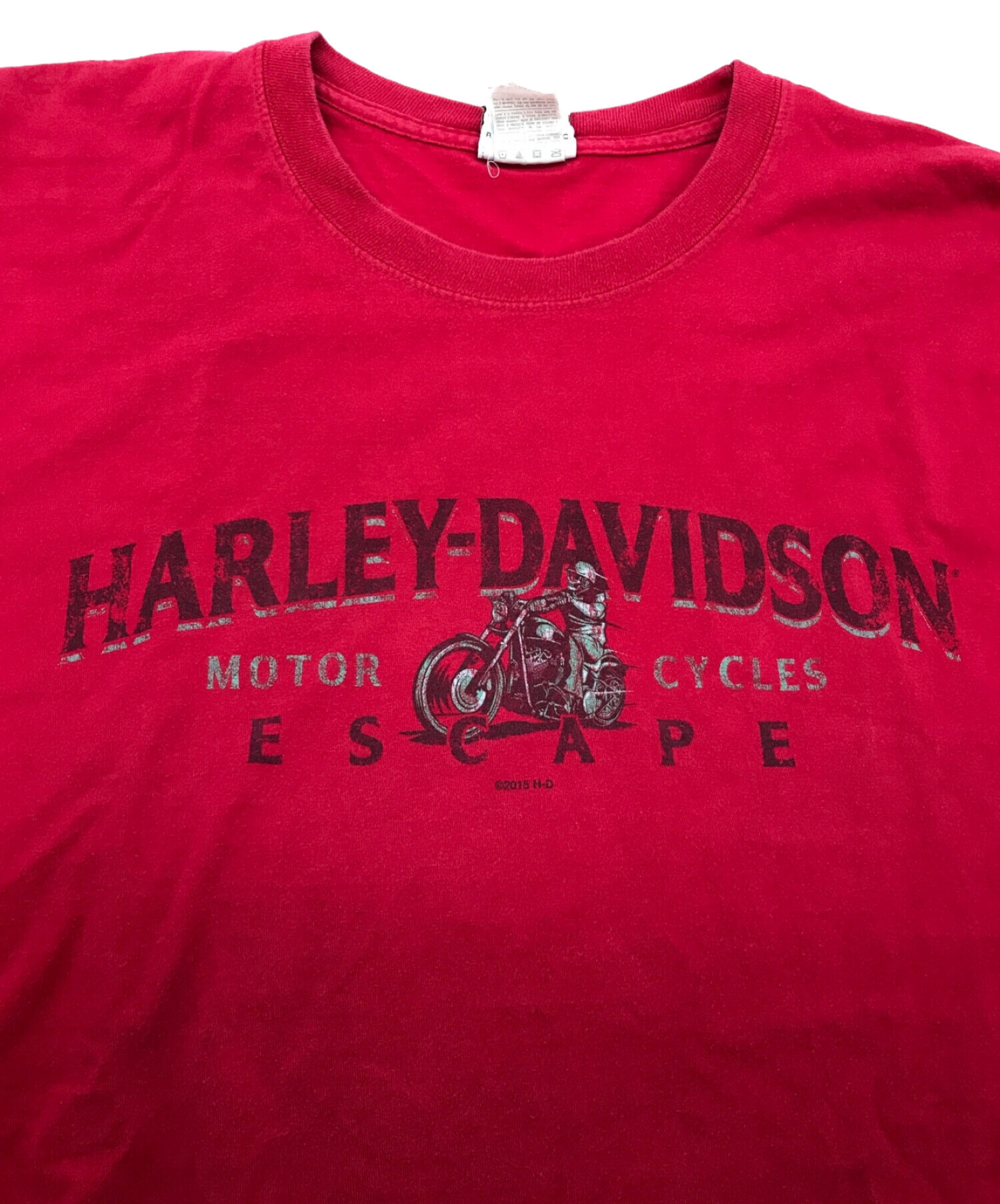 HARLEY-DAVIDSON (ハーレーダビッドソン) プリントTシャツ レッド サイズ:2XL
