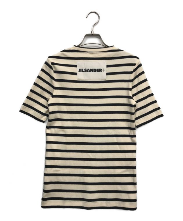 JILSANDER ジルサンダーTシャツXS ボーダー JIL SANDER ロゴラベル