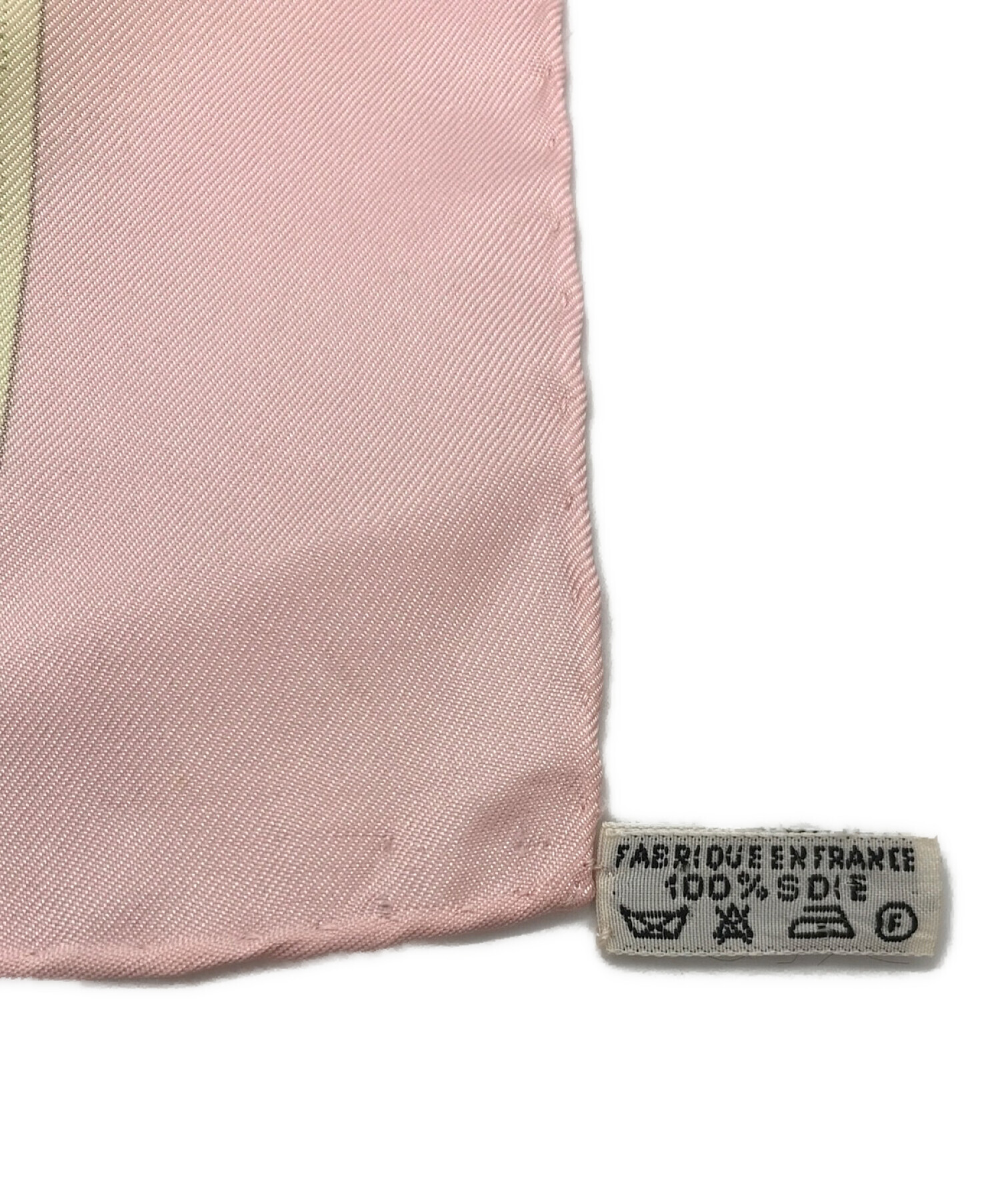 ■新品■未使用■ HERMES エルメス シルク100％ ハンカチーフ スカーフ レディース ピンク系 AP6708