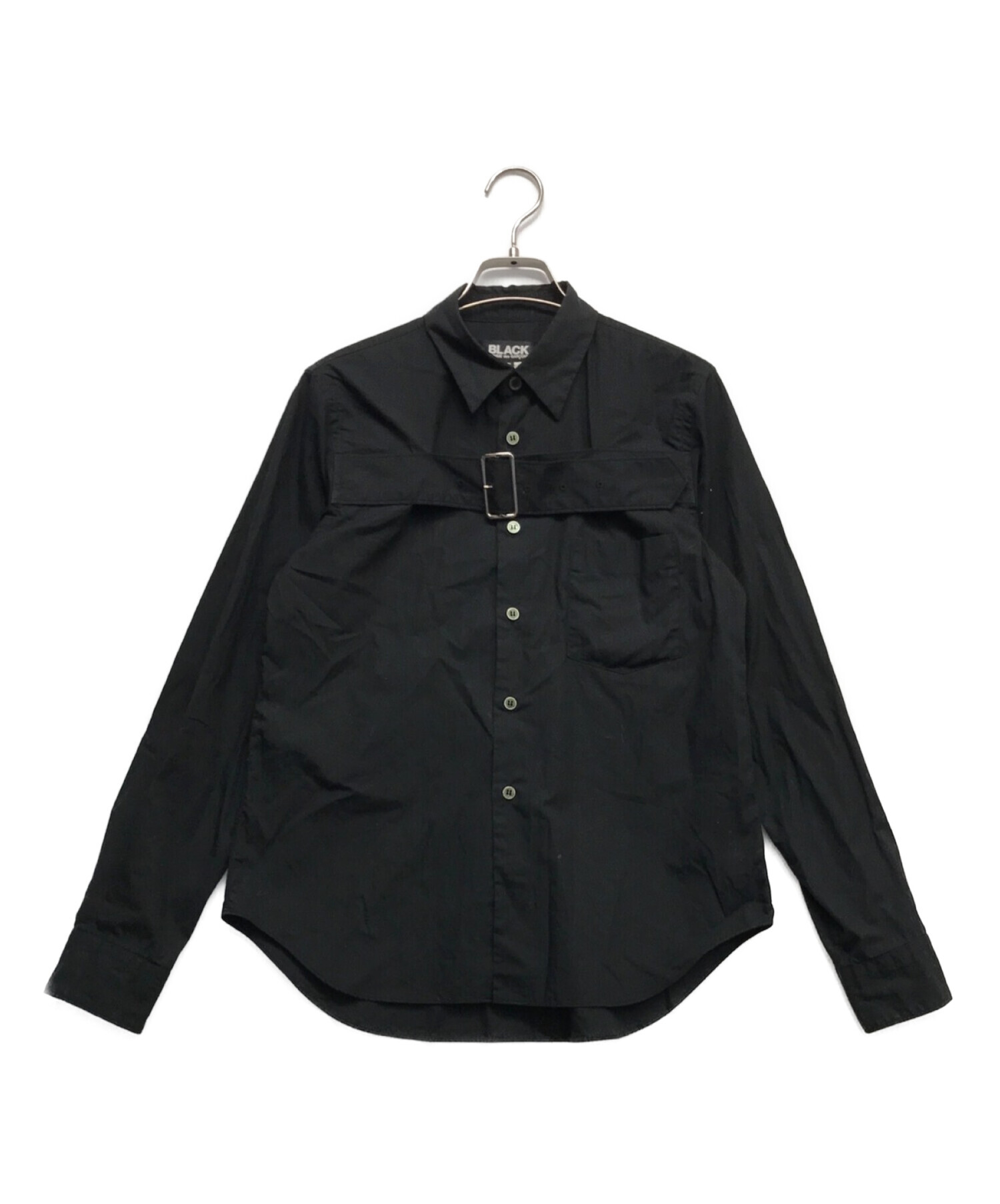 BLACK COMME des GARCONS (ブラック コムデギャルソン) 長袖シャツ ブラック サイズ:S