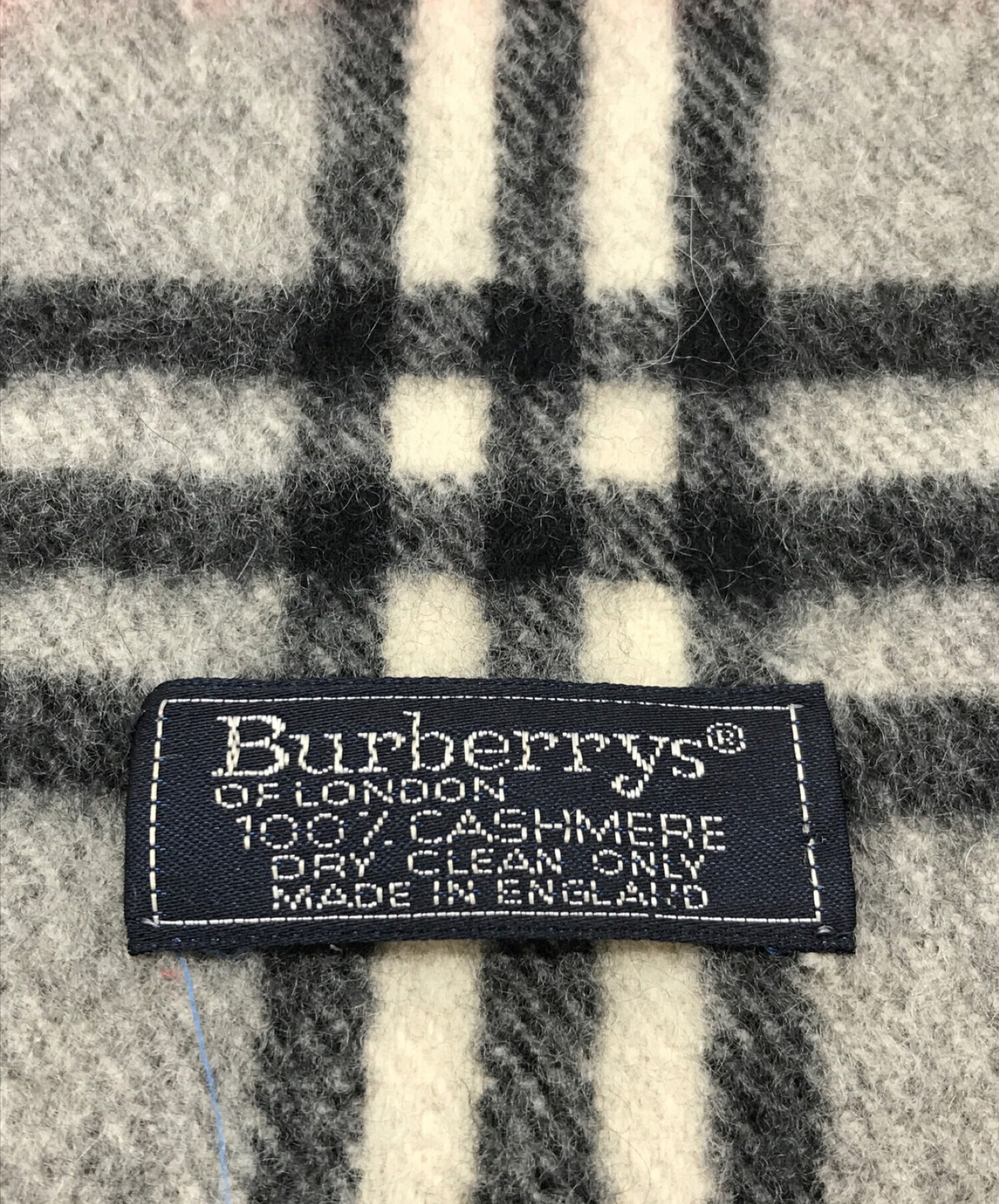 Burberry's (バーバリーズ) ノバチェックカシミアマフラー グレー