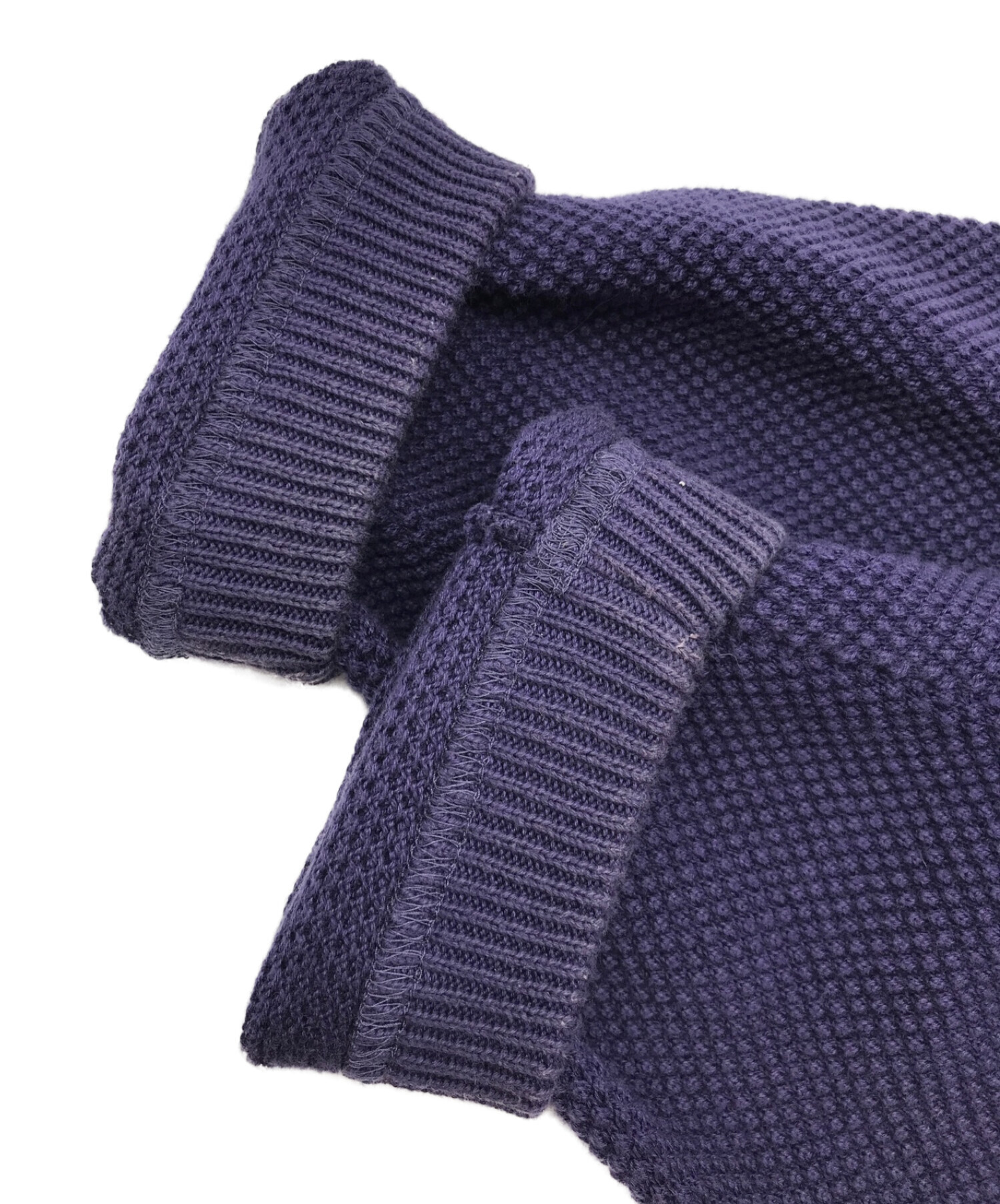 crepuscule (クレプスキュール) Moss Stitch LS Knit ネイビー サイズ:2