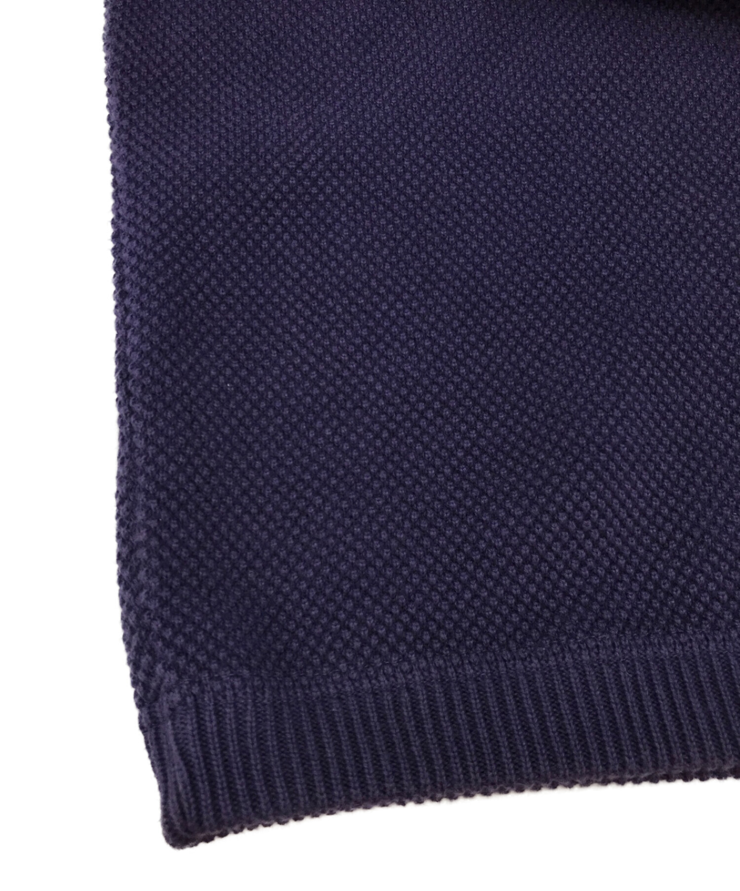 crepuscule (クレプスキュール) Moss Stitch LS Knit ネイビー サイズ:2