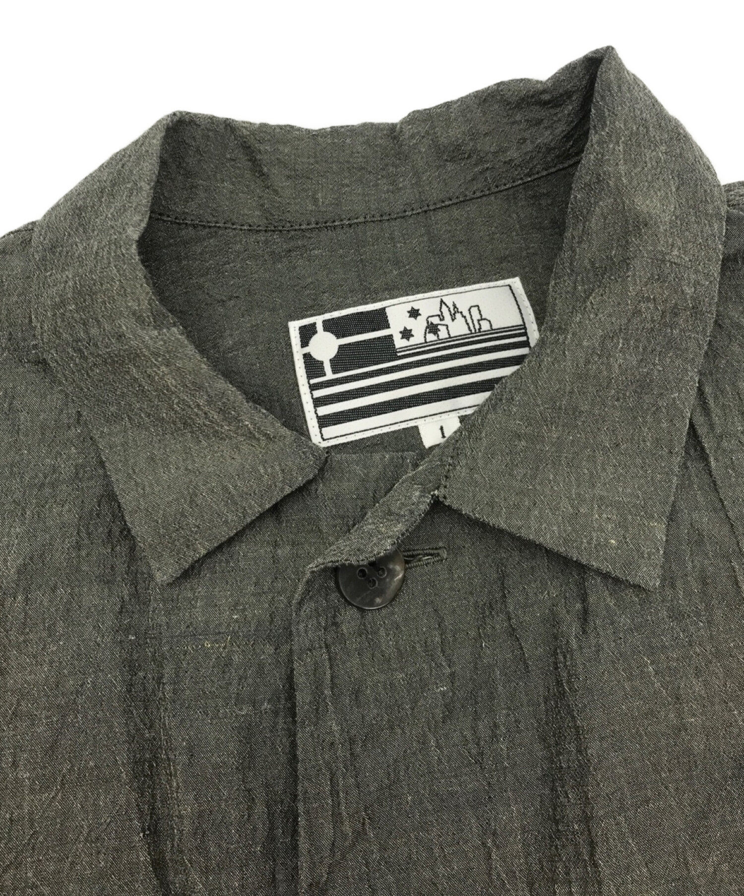 中古・古着通販】CITY (シティ) ラミーコットンオールインワン グレー 